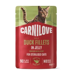 Carnilove Cat Pouch Jelly Sterilized Duck Fillets