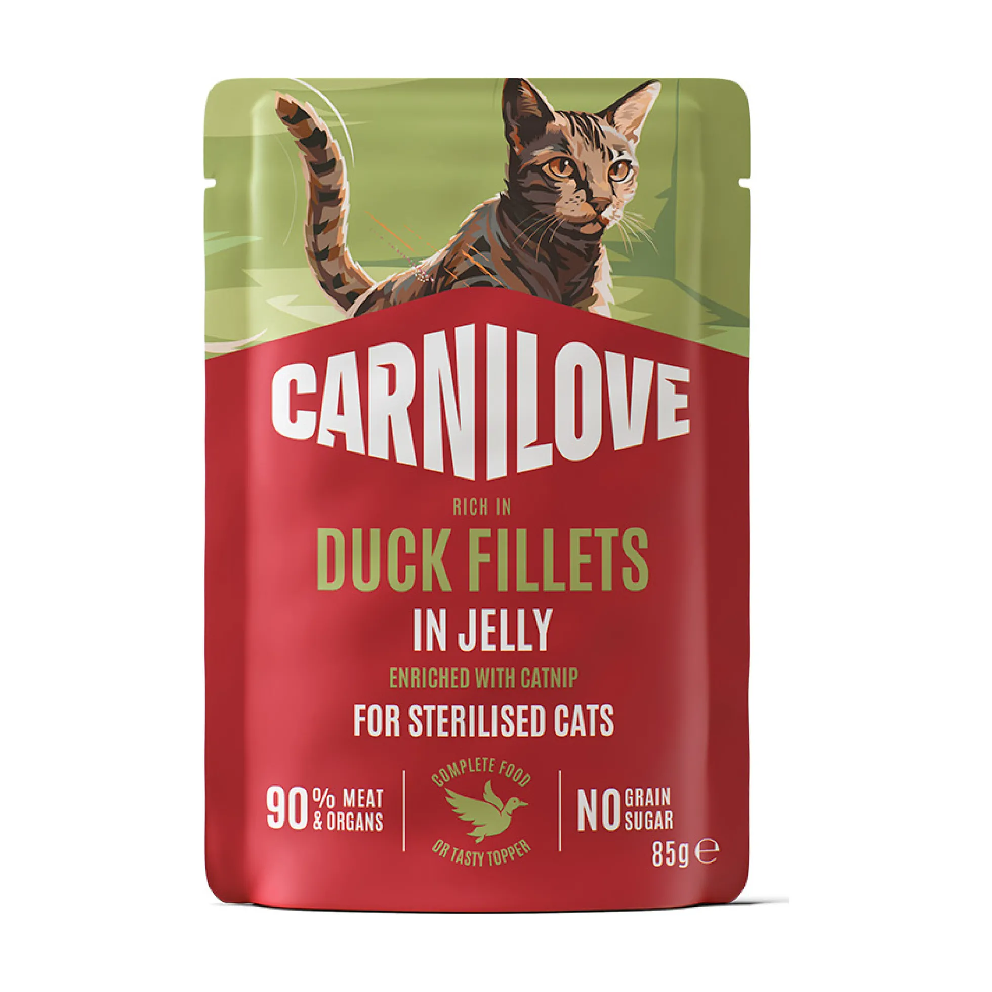 Carnilove Cat Pouch Jelly Sterilized Duck Fillets