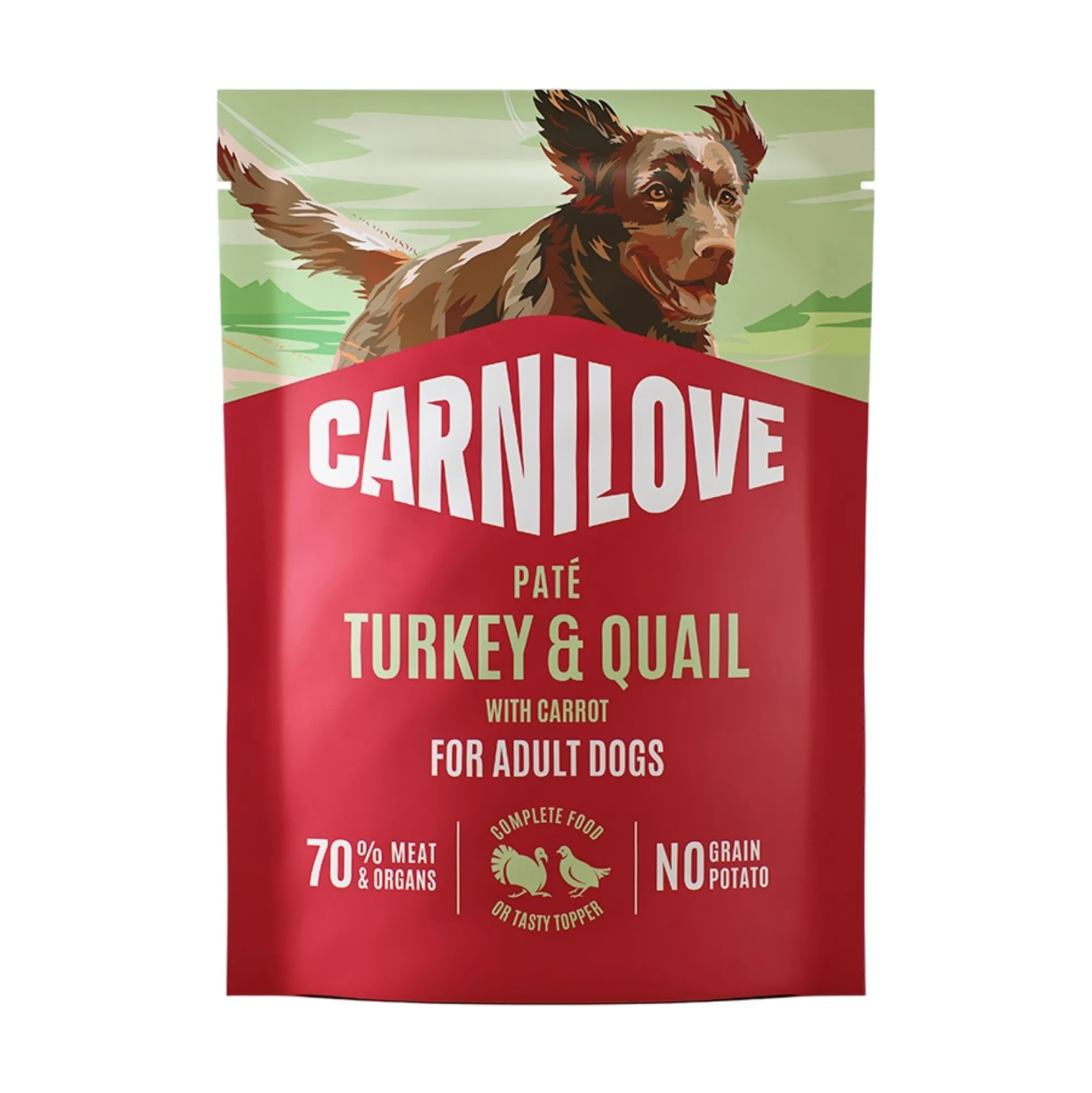 Carnilove Dog Pouch Paté Turkey & Quail with Carrot