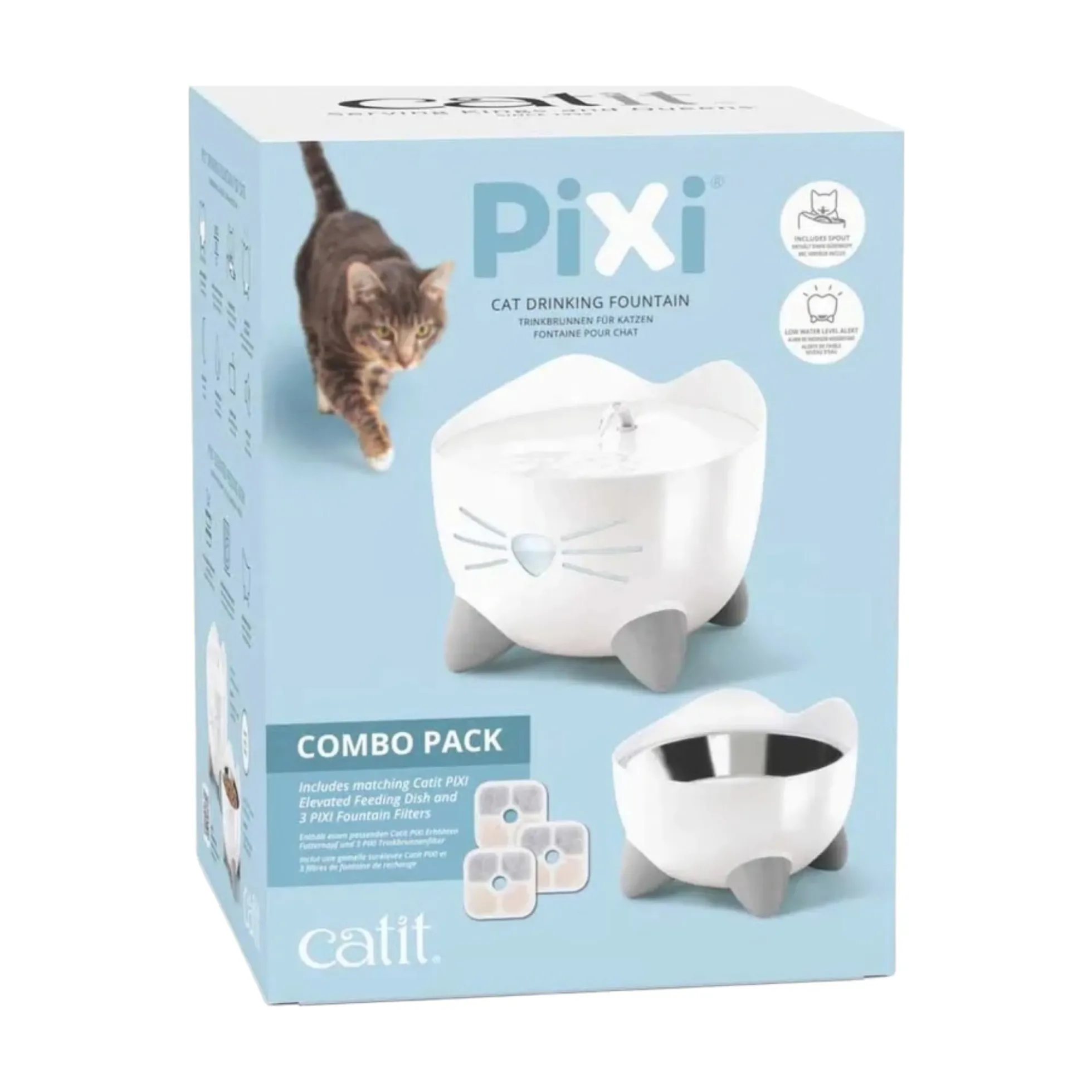 Catit Pixi Combo Kit Fontän + Matskål