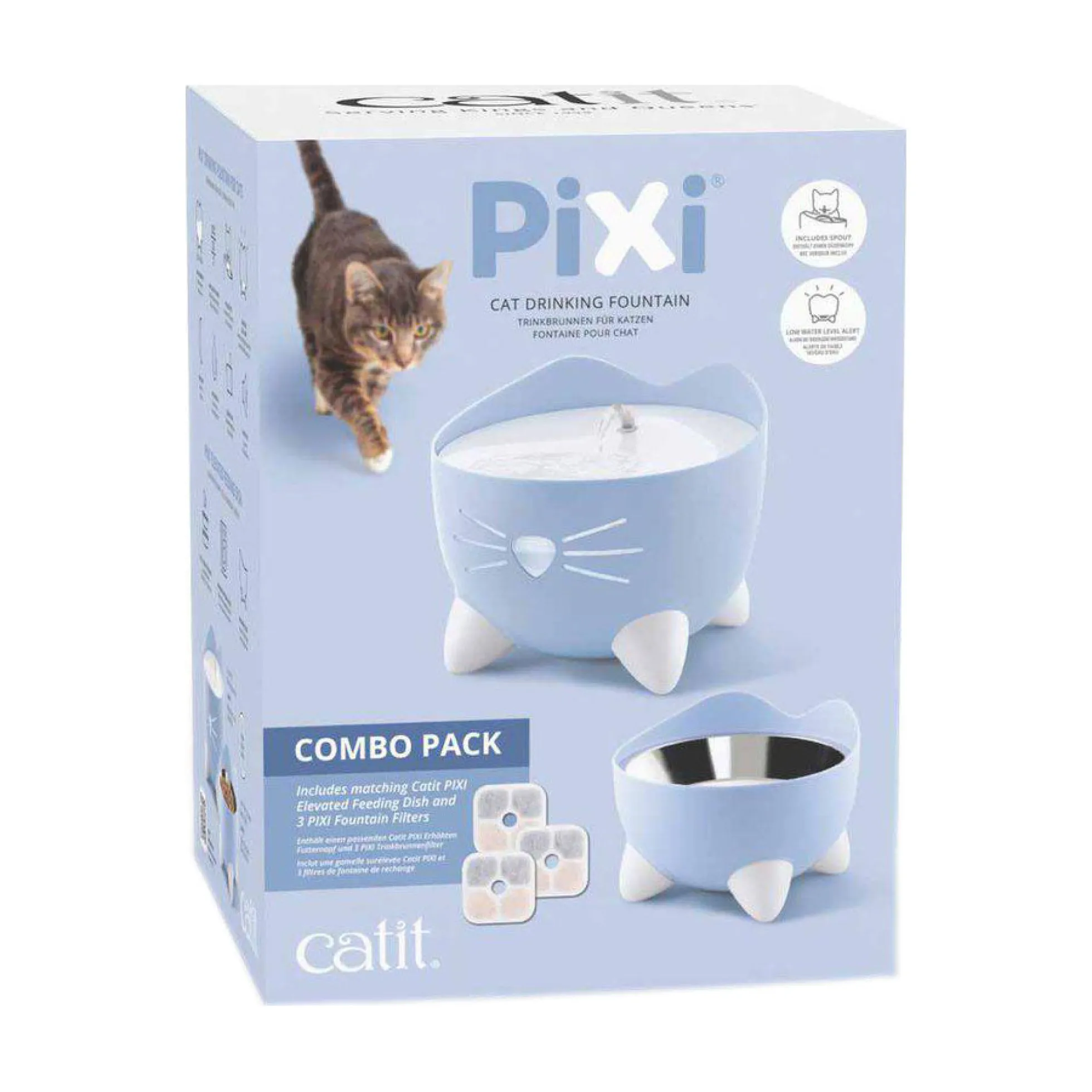 Catit Pixi Combo Kit Fontän + Matskål