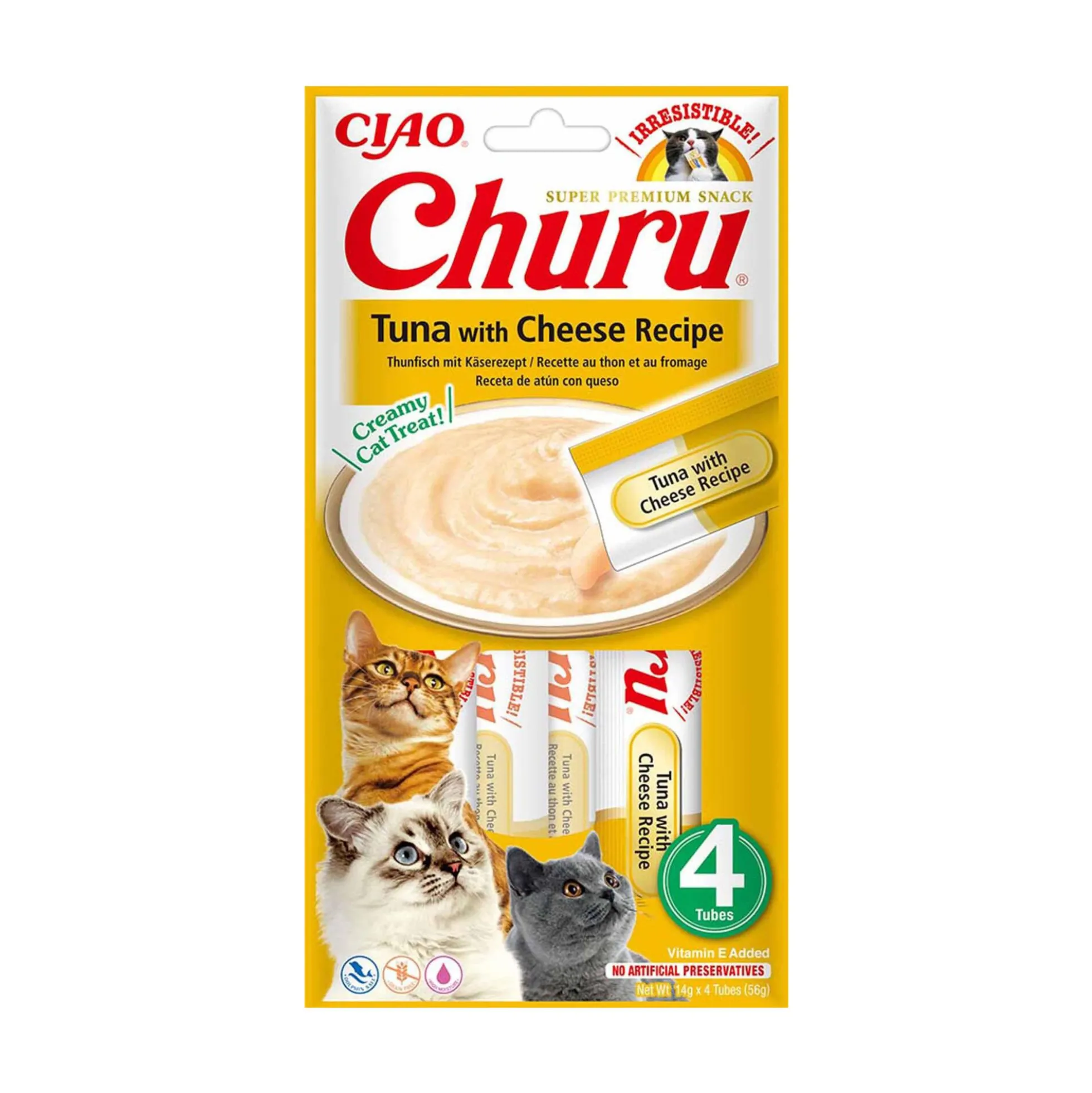 Churu Creamy Treat Tuna with Cheese