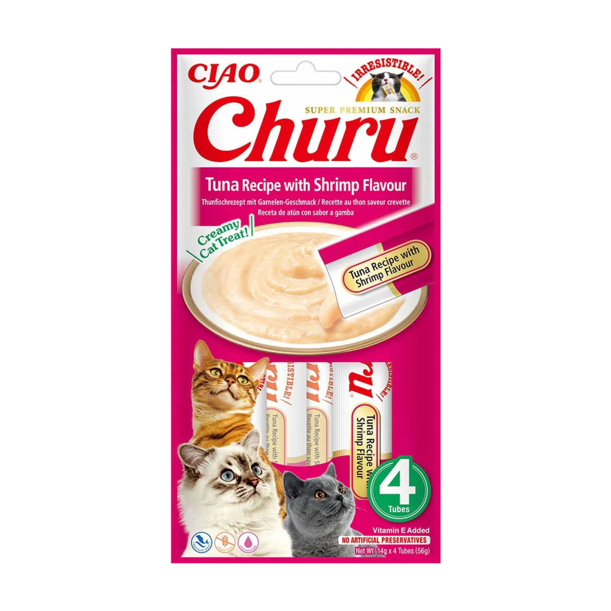Churu Creamy Treat Tuna with Shrimp