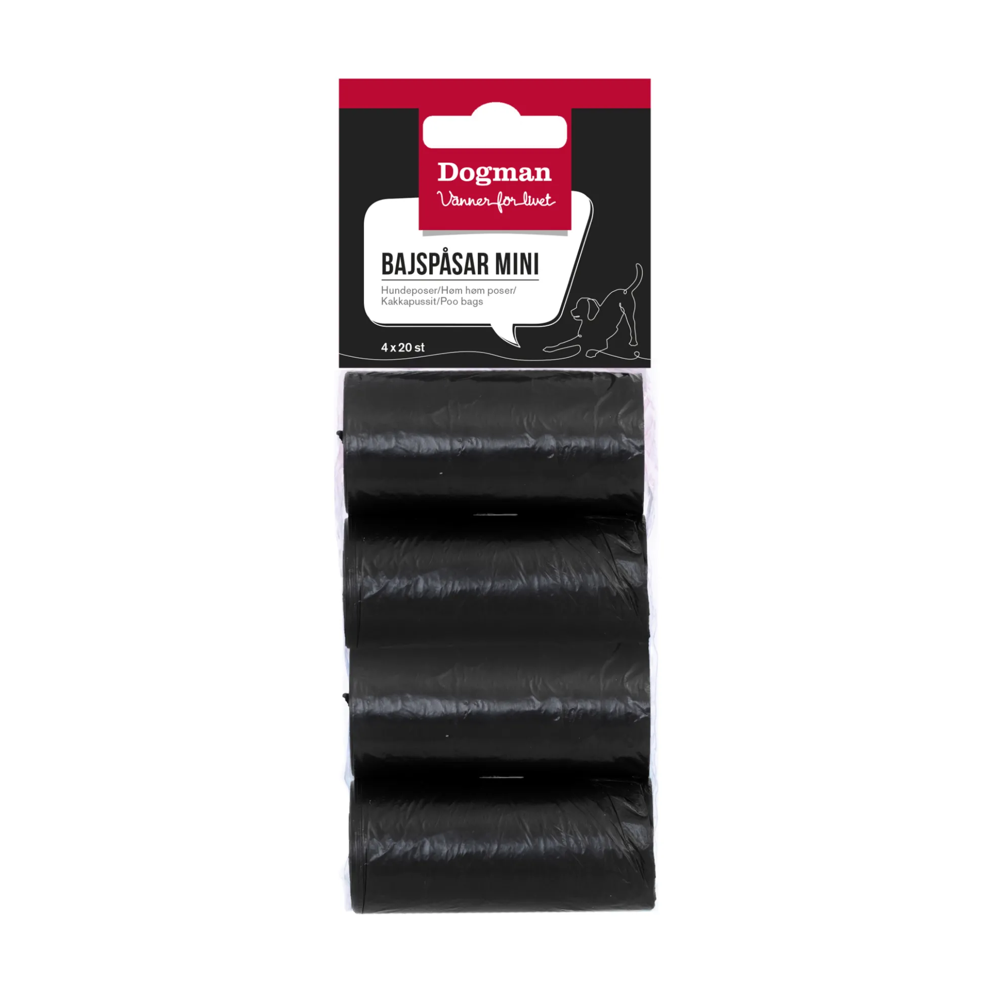 Dogman 80-pack Bajspåsar för Hållare