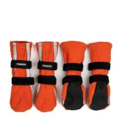 FINNERO Halla Reflex Hundskor 4-pack Orange