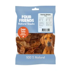 FourFriends Four Friends Natural Snacks Ostrich Stripes