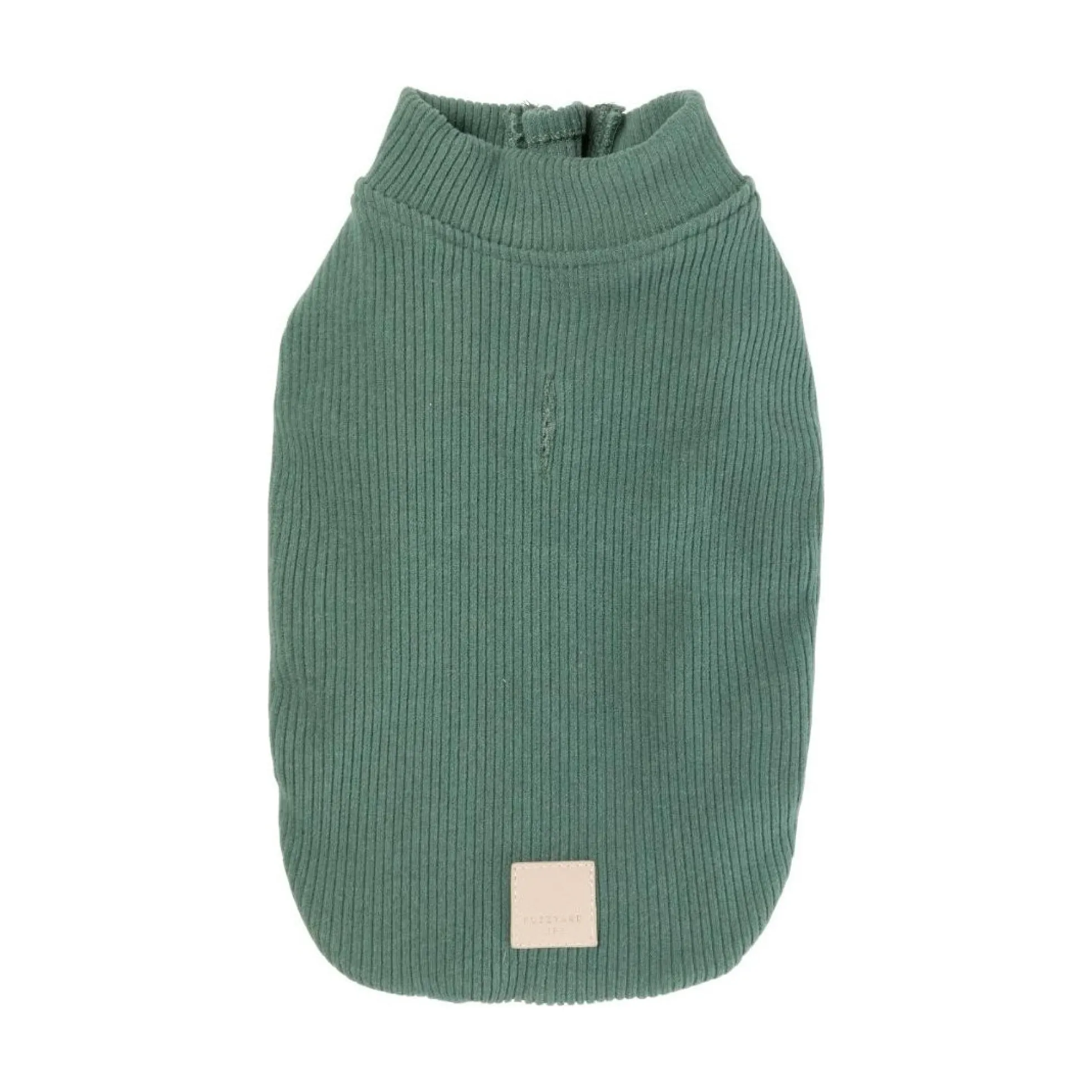 FuzzYard Pet Products FuzzYard Life Ribbed Sweater Myrtle Green
