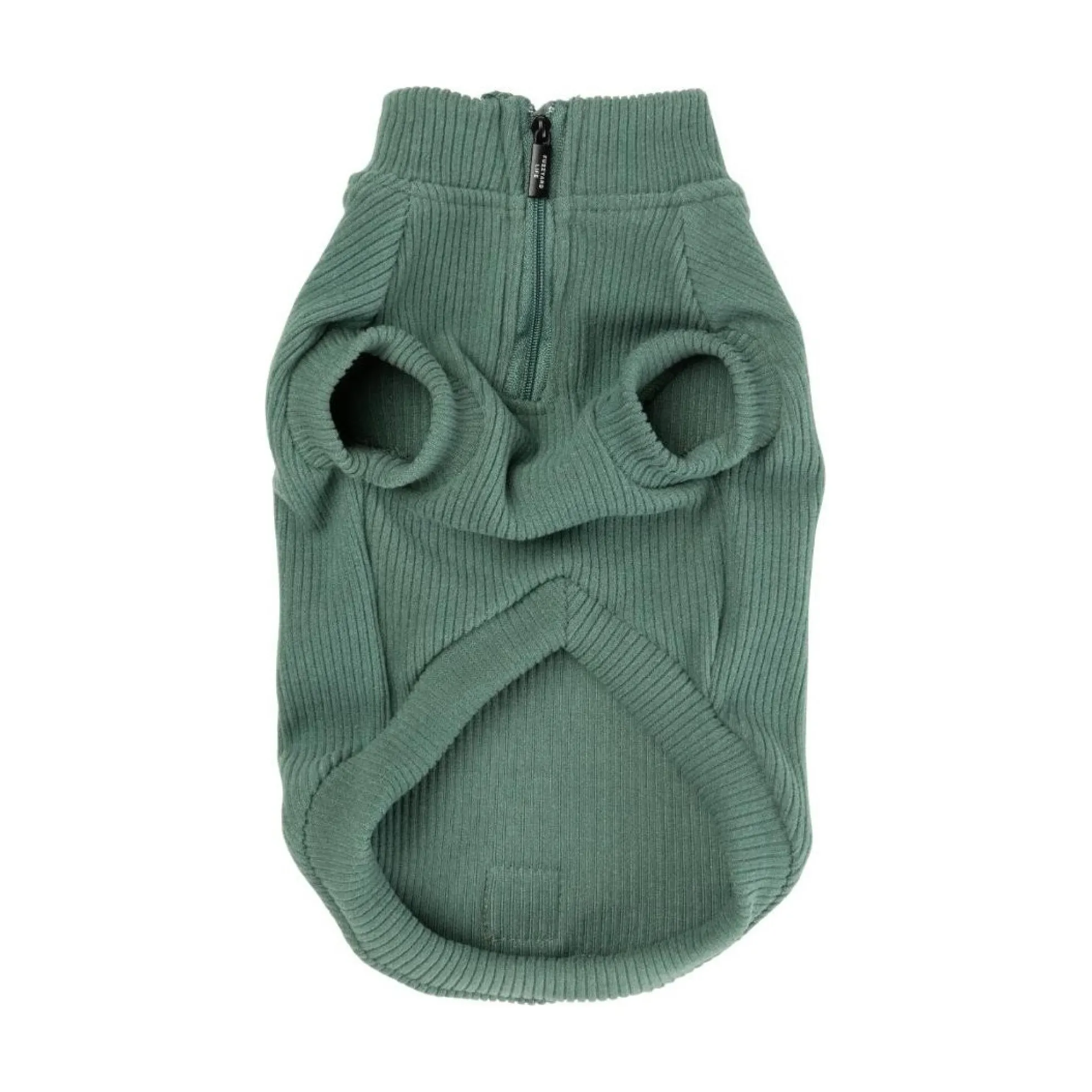 FuzzYard Pet Products FuzzYard Life Ribbed Sweater Myrtle Green