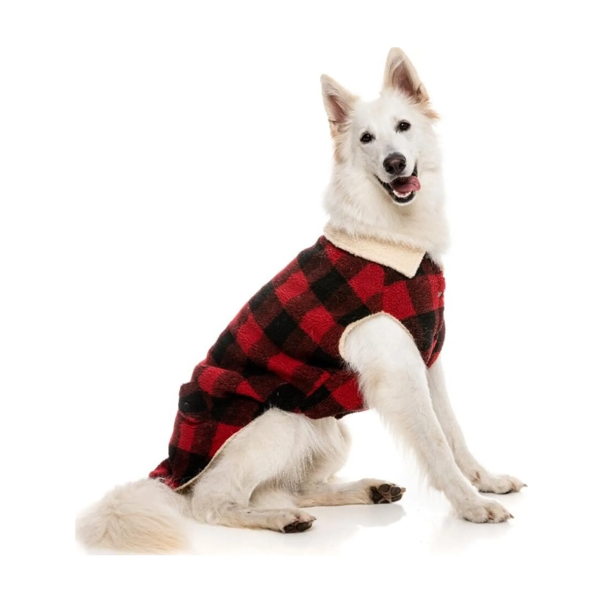 FuzzYard Pet Products FuzzYard Lumber jacket 25 Red