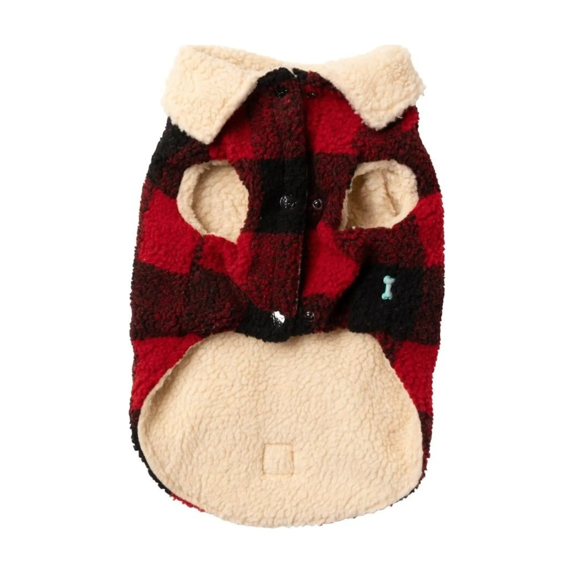 FuzzYard Pet Products FuzzYard Lumber jacket 25 Red