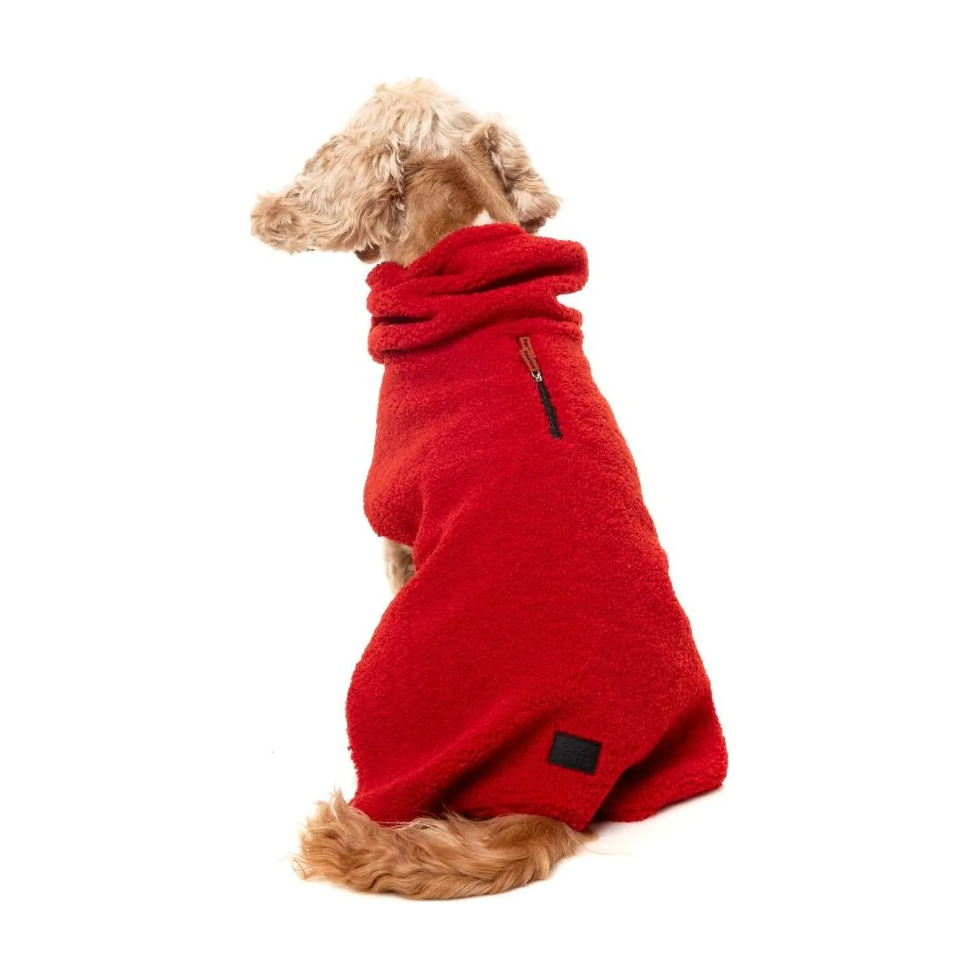 FuzzYard Pet Products FuzzYard Cosy Snood Coat Cherry Red