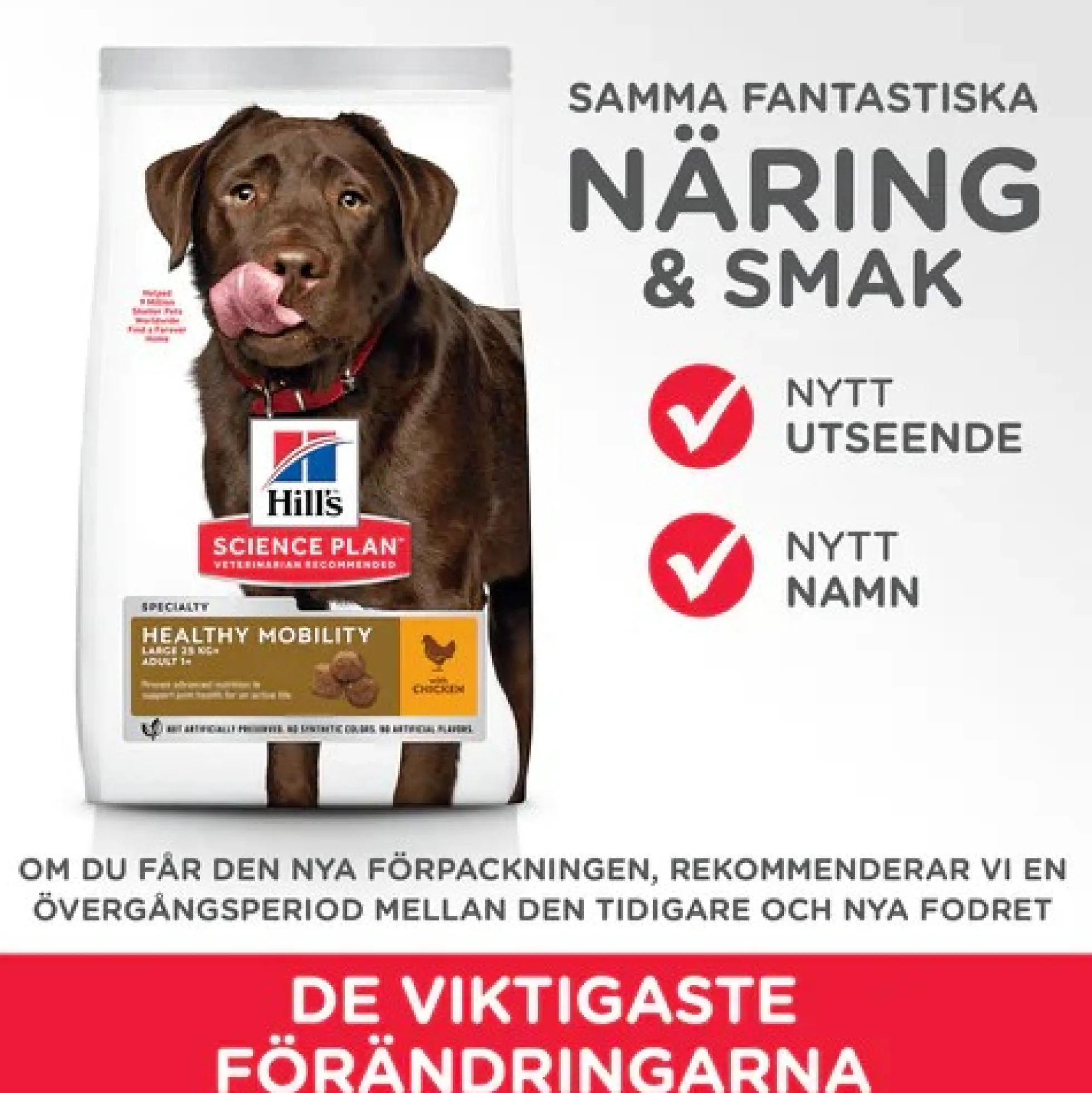 Hill's Pet Nutrition Hill's SCIENCE PLAN Healthy Mobility Large Breed Adult Hundfoder med Kyckling