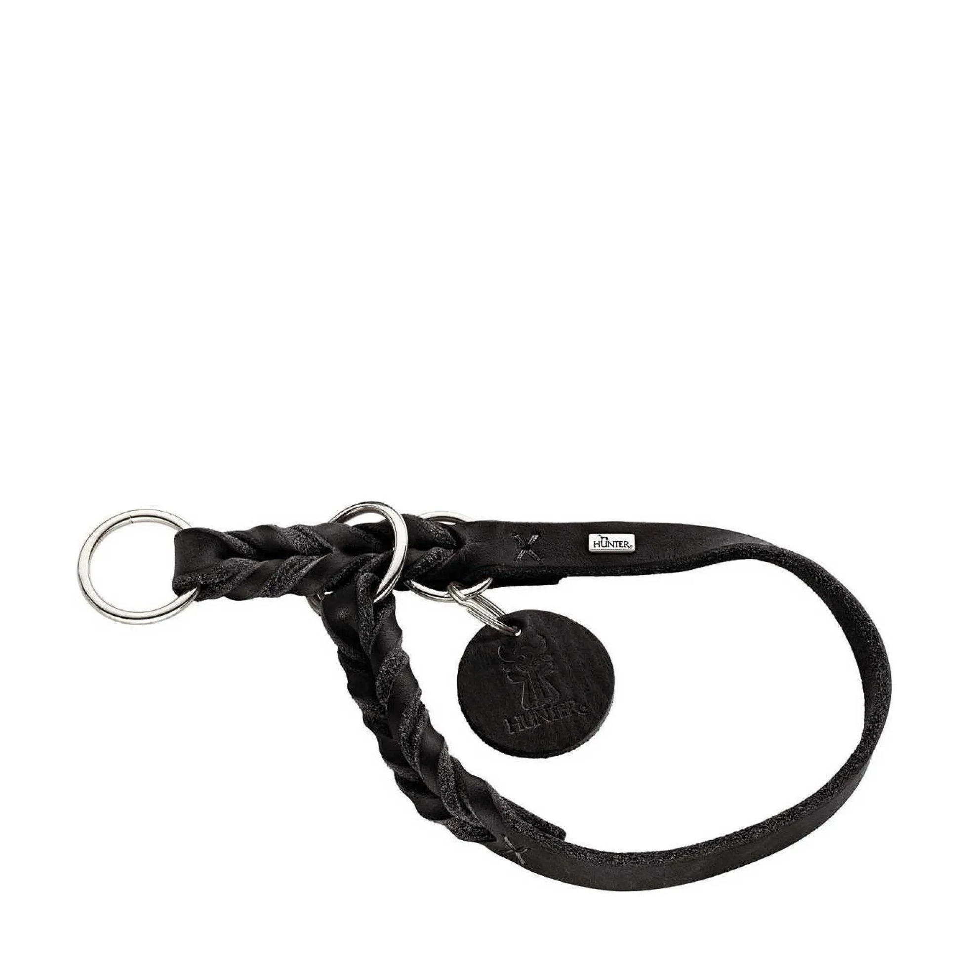 Hunter Solid Education Halvstryp Läderhalsband