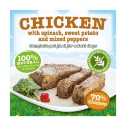 Little BigPaw Chicken with Spinach, Sweet Potato & Peppers Tray