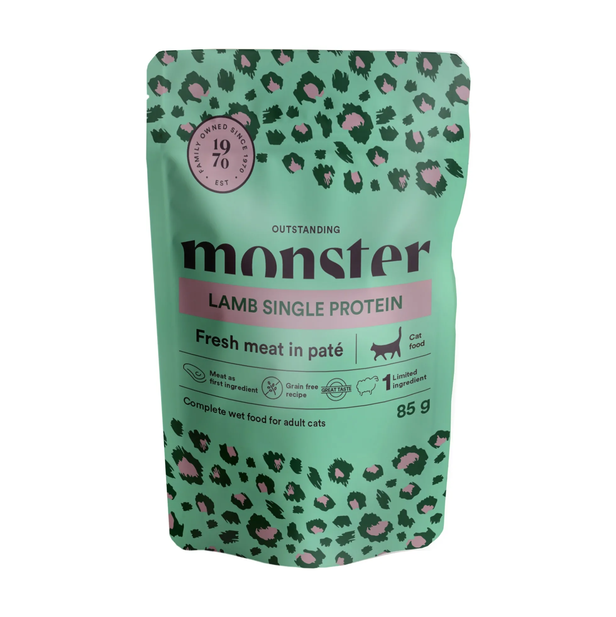 Monster Cat Pouches Adult Lamb