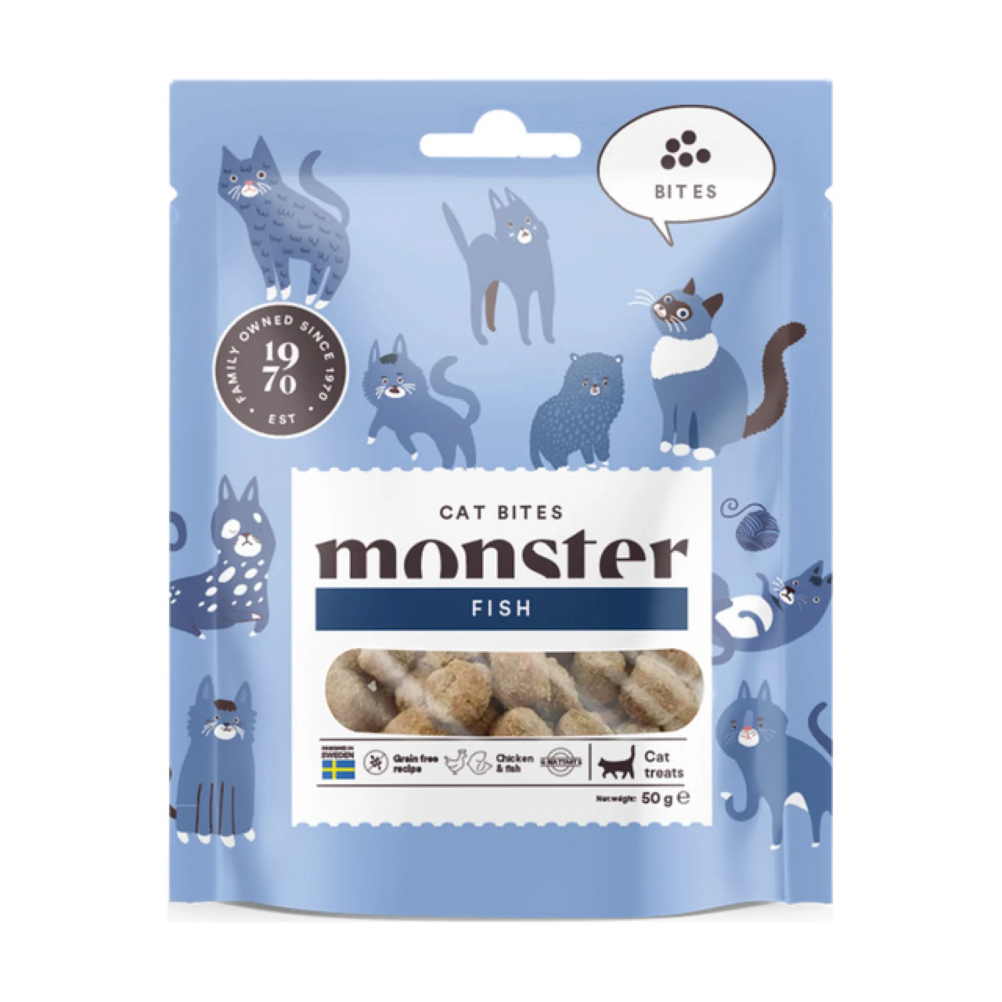 Monster Cat Soft Bites Fish