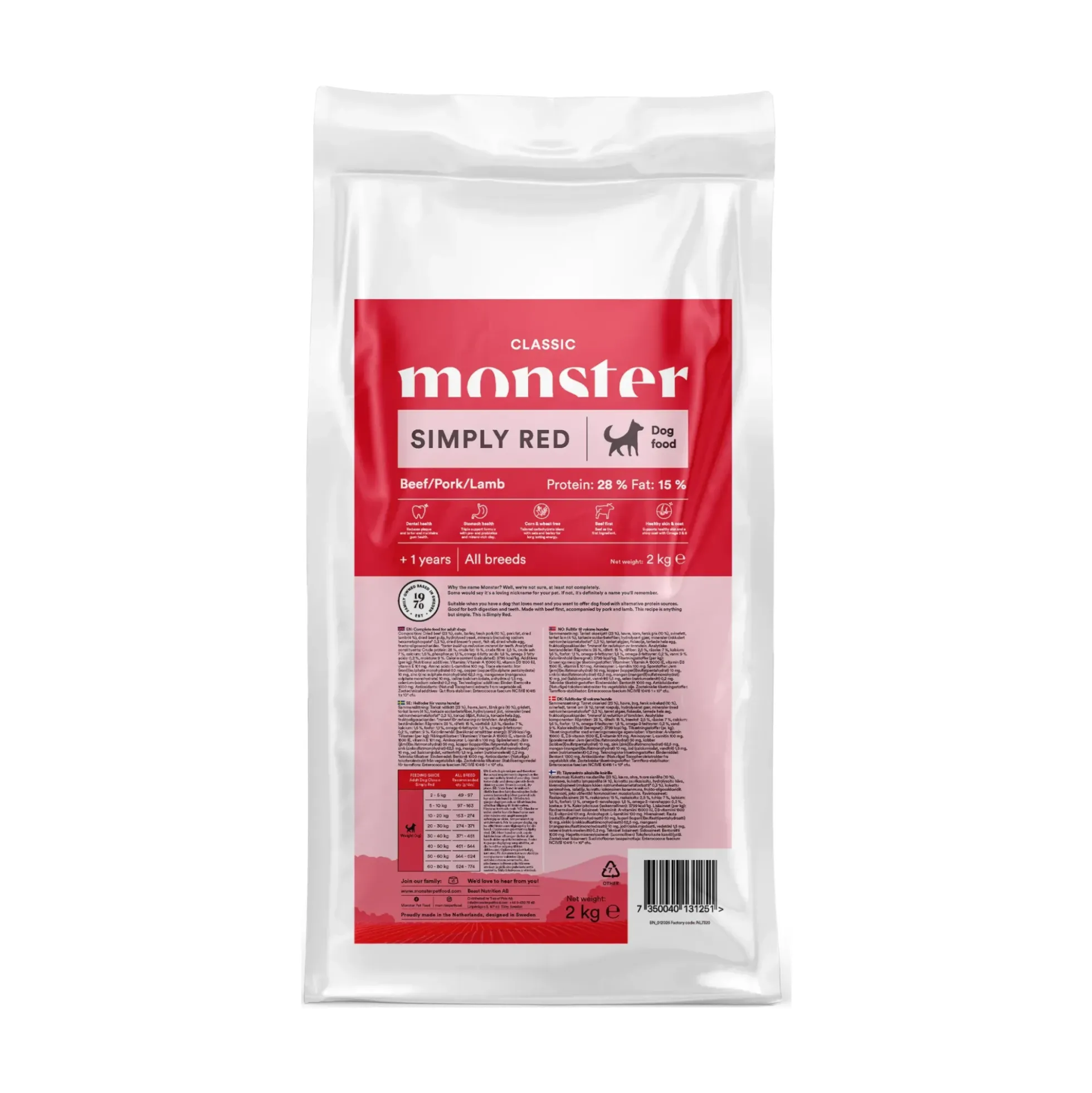 Monster Dog Classic Simply Red