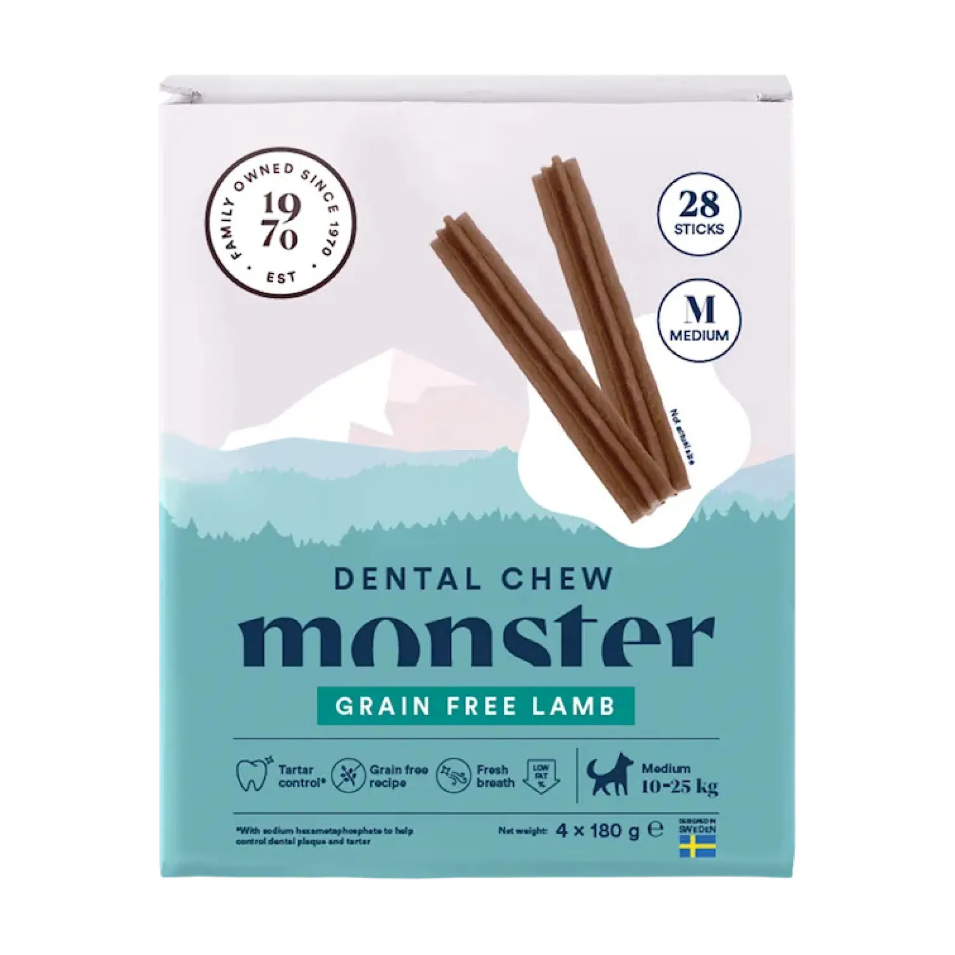 Monster Dog Dental Chew Grain Free Week Lamb Medium