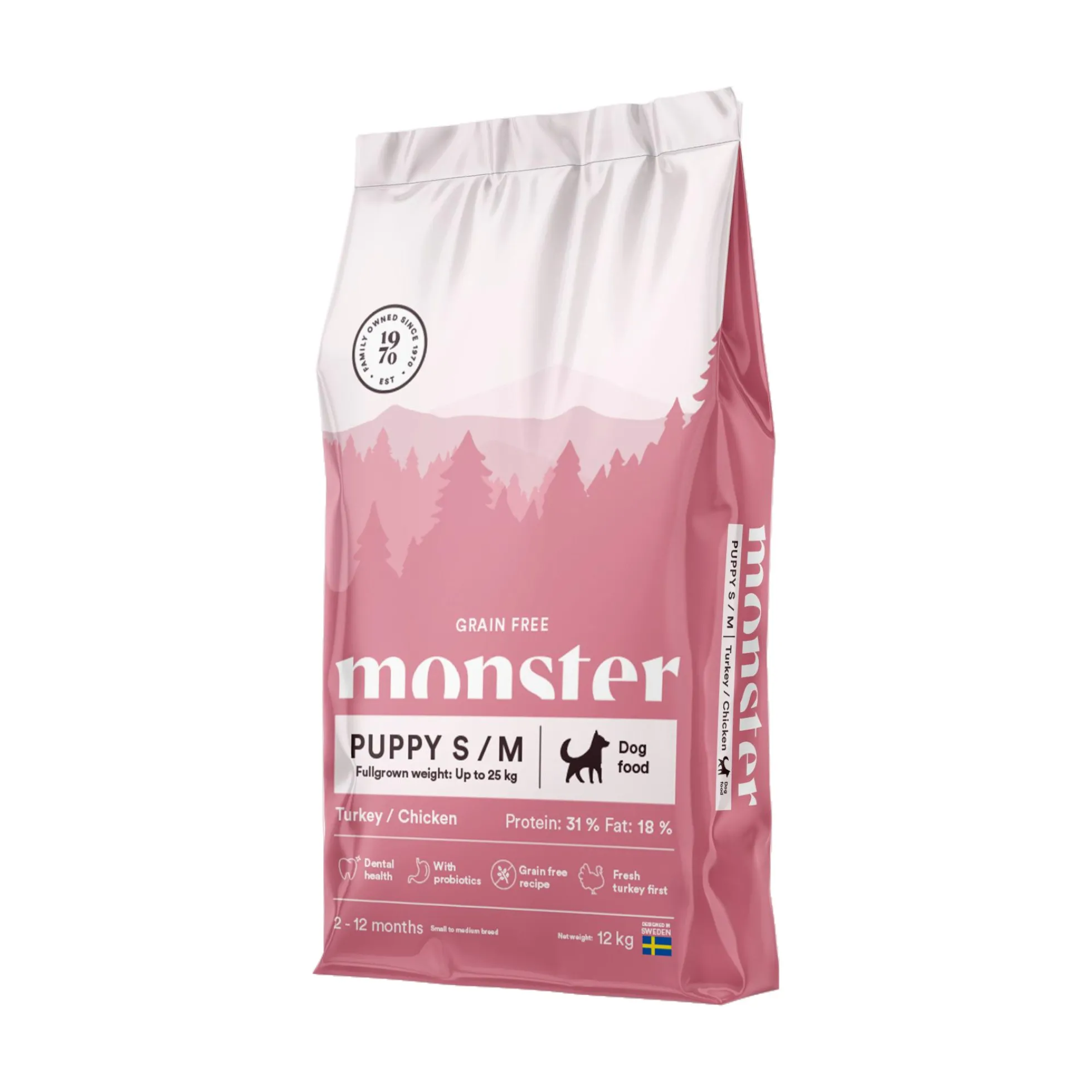 Monster Dog Grain Free Puppy Small-Medium Breed Turkey & Chicken