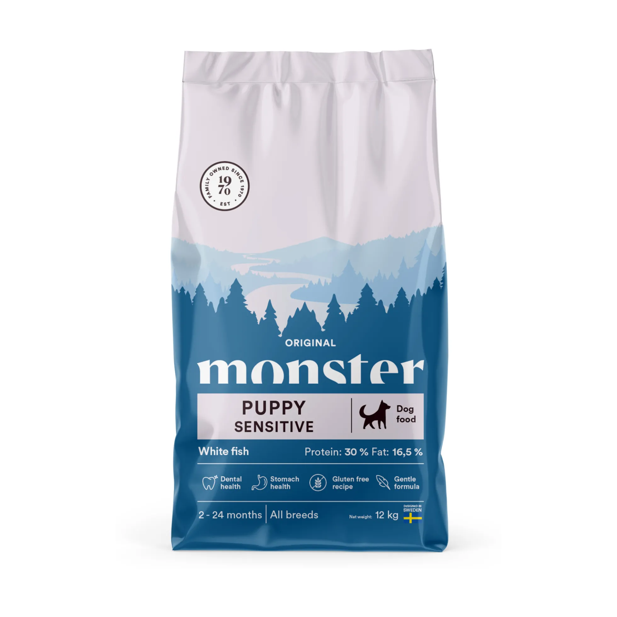 Monster Dog Original Puppy Sensitive White Fish