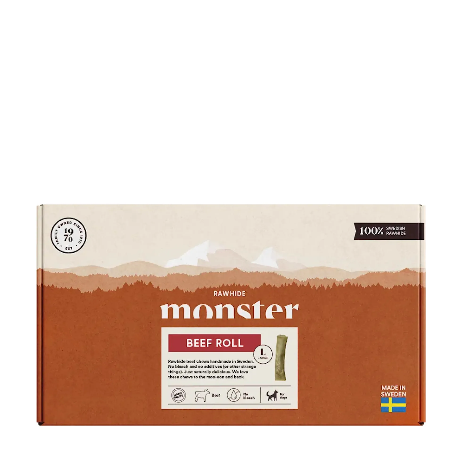 Monster Rawhide Beef Roll Box Large