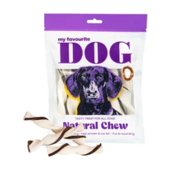My favourite DOG Filled Rawhide Twists Beef