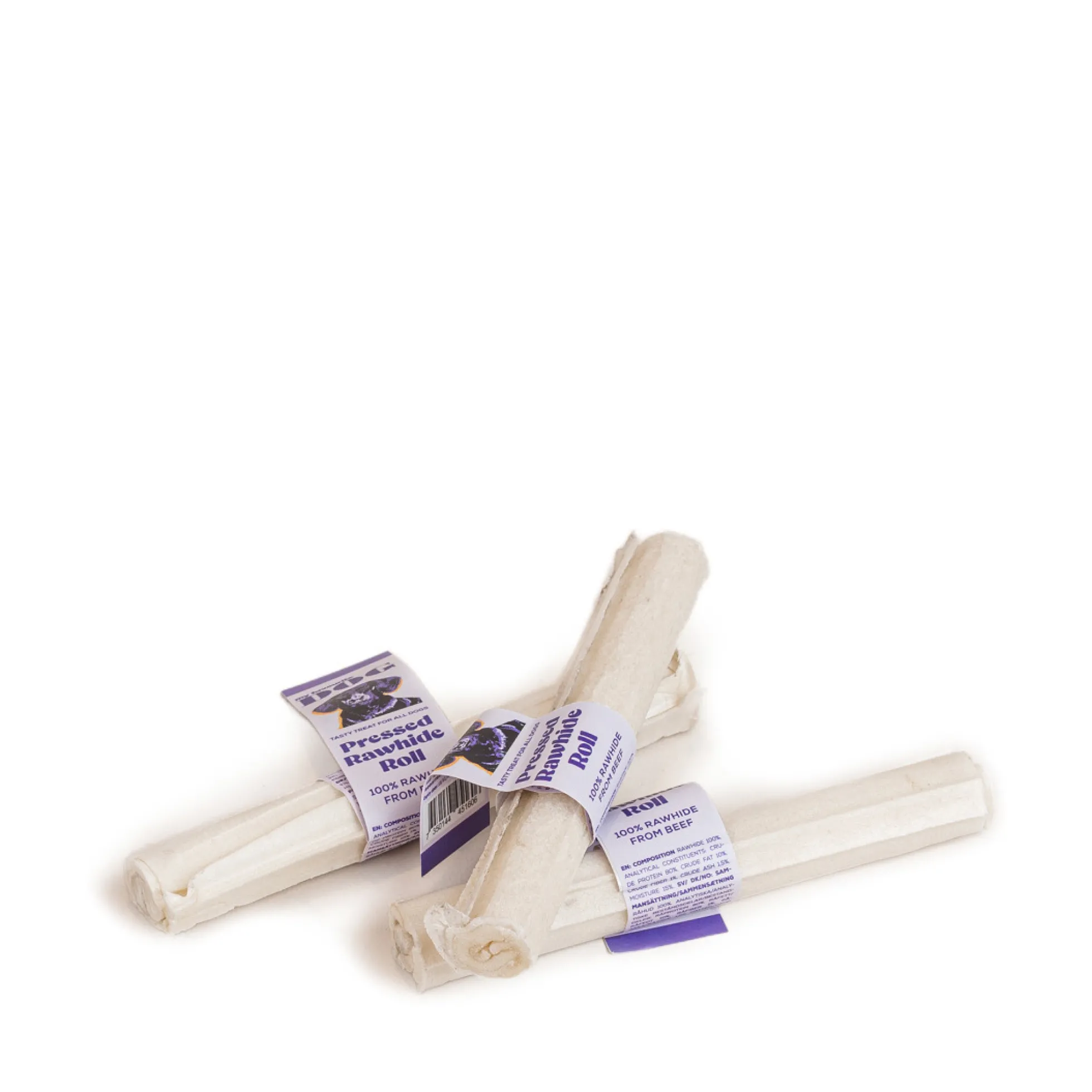 My favourite DOG Pressed Rawhide Chew Roll White