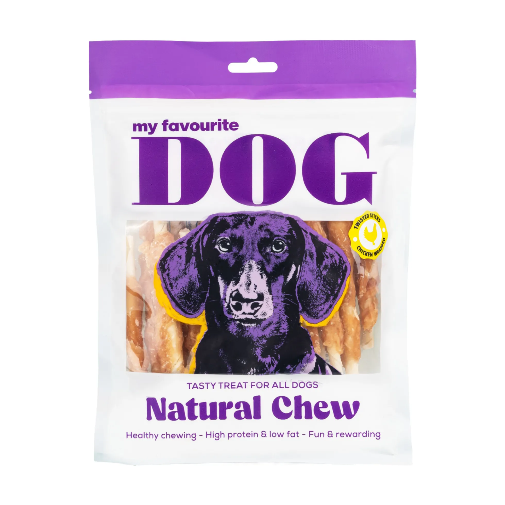 My favourite DOG Twisted Rawhide Sticks XL Chicken