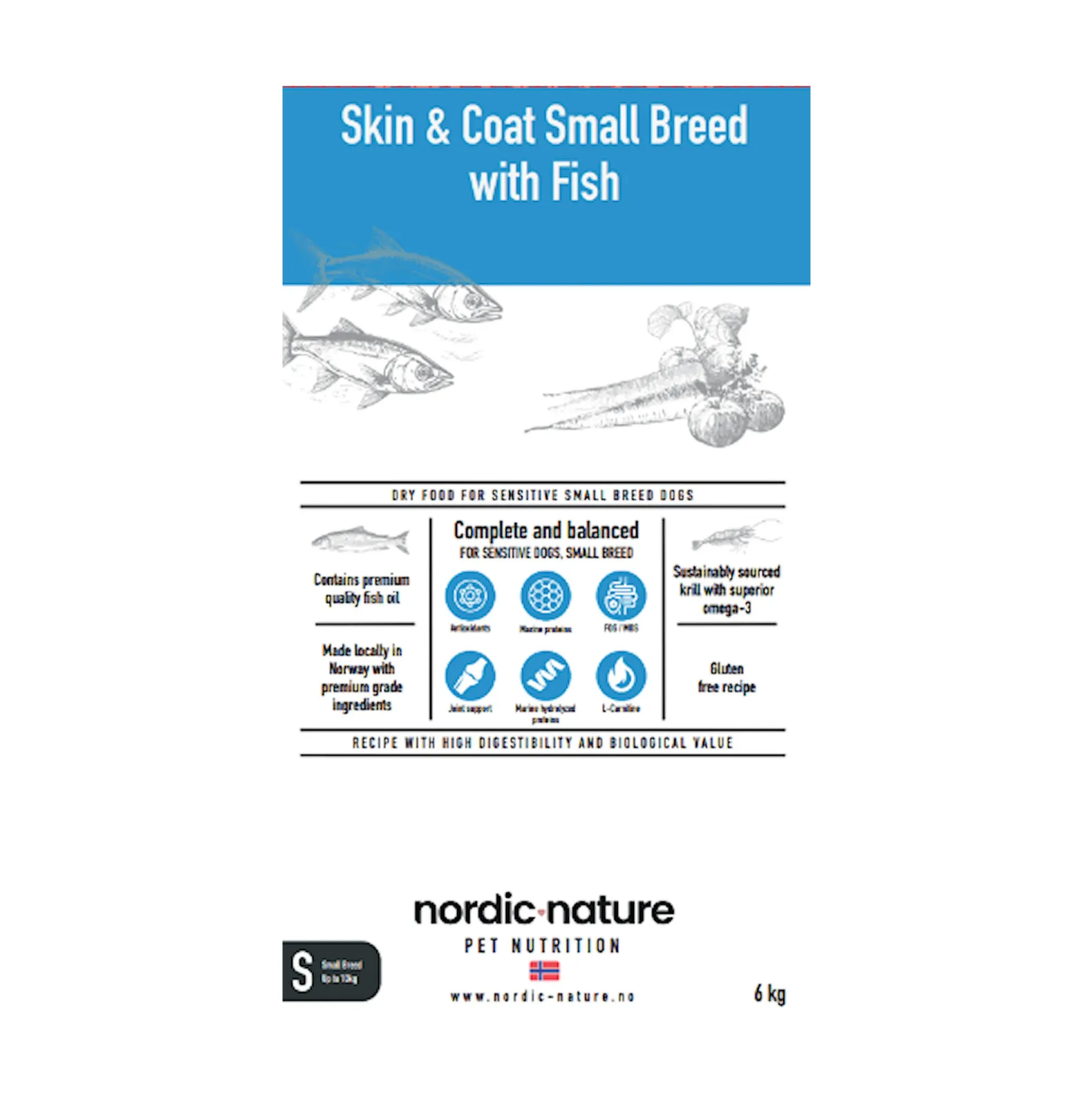 Nordic Nature Sensitive Skin & Coat Fish Small Breed