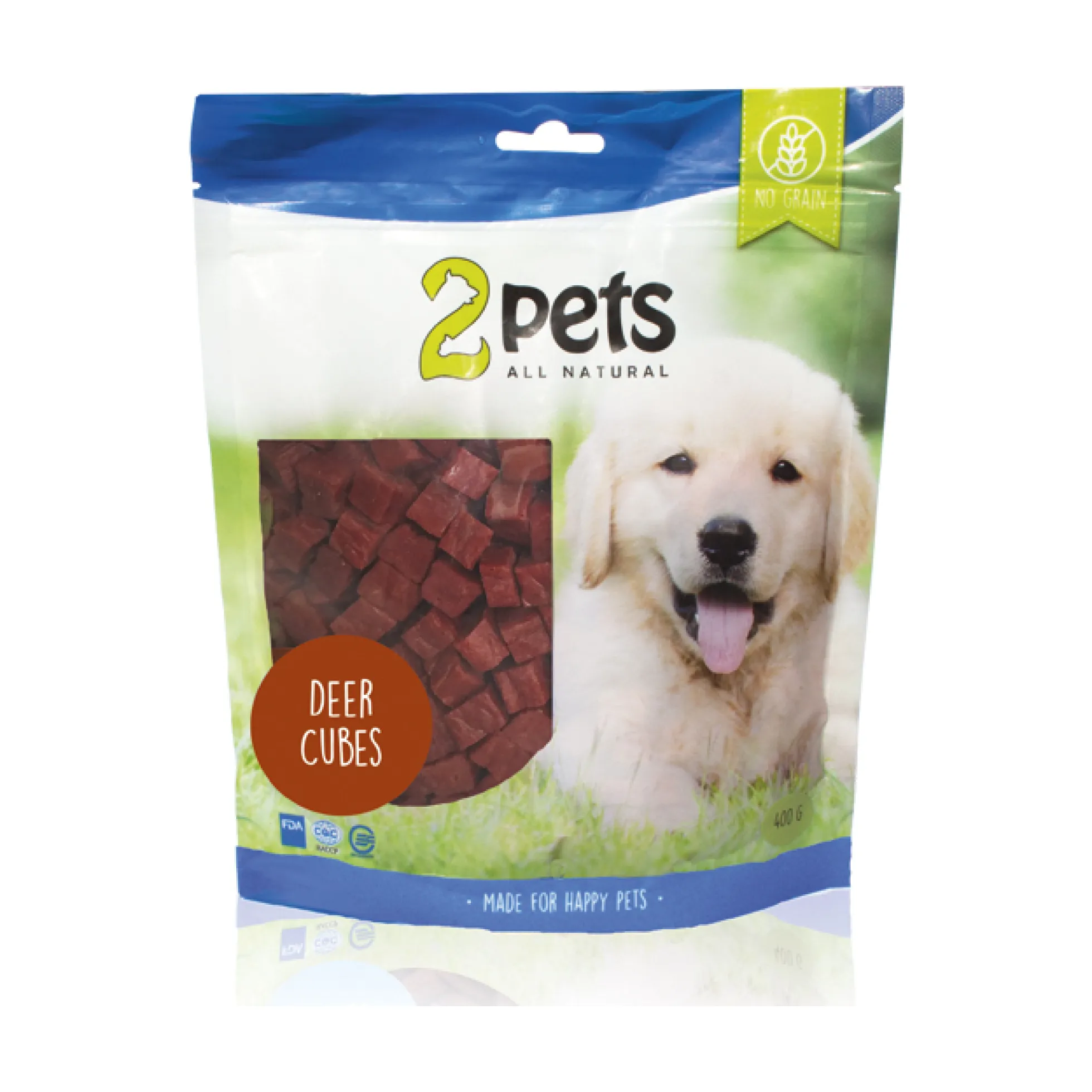 2pets Dogsnack Cubes Deer