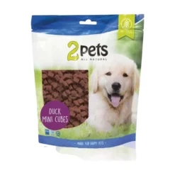 2pets Dogsnack Mini Cubes Duck