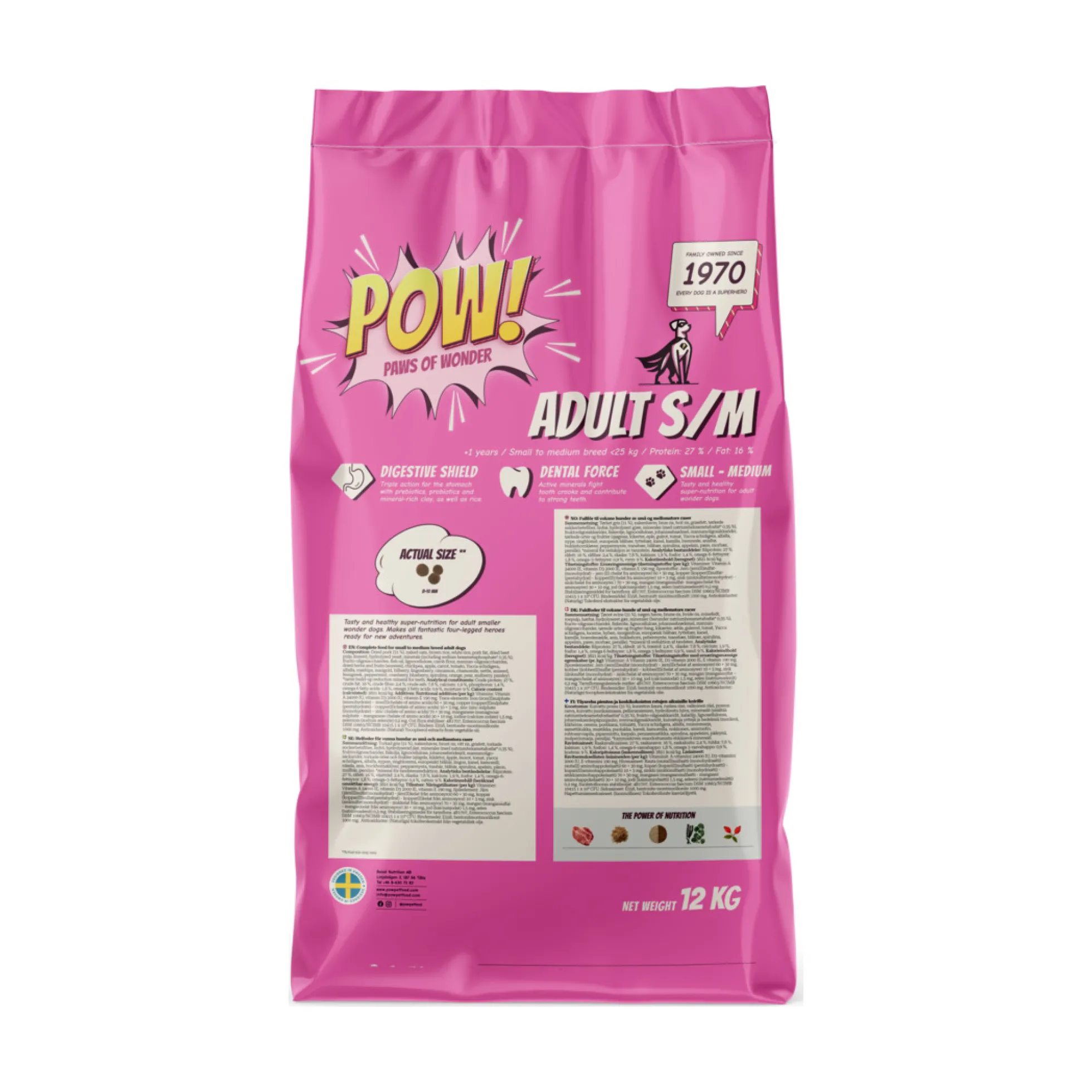 POW! Dog Adult S/M Pork