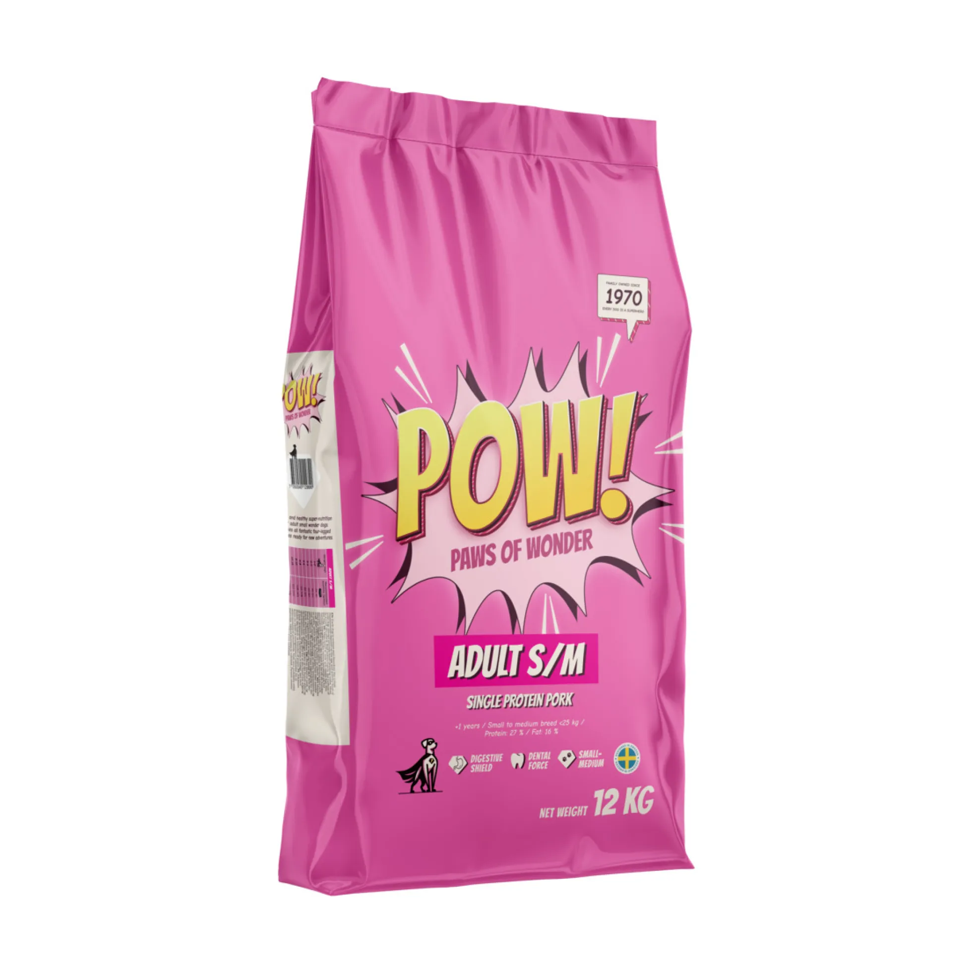POW! Dog Adult S/M Pork