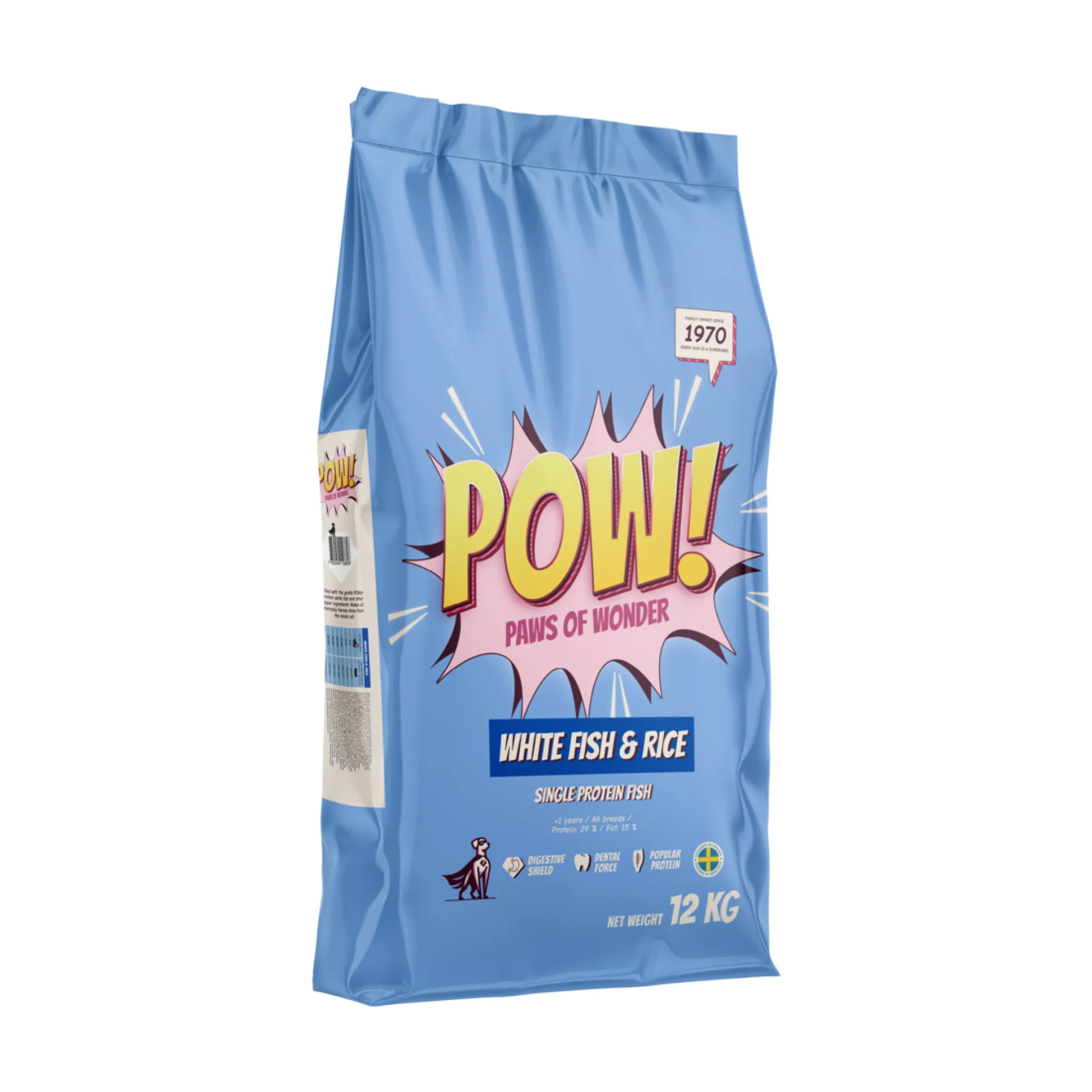 POW! Dog Adult White Fish