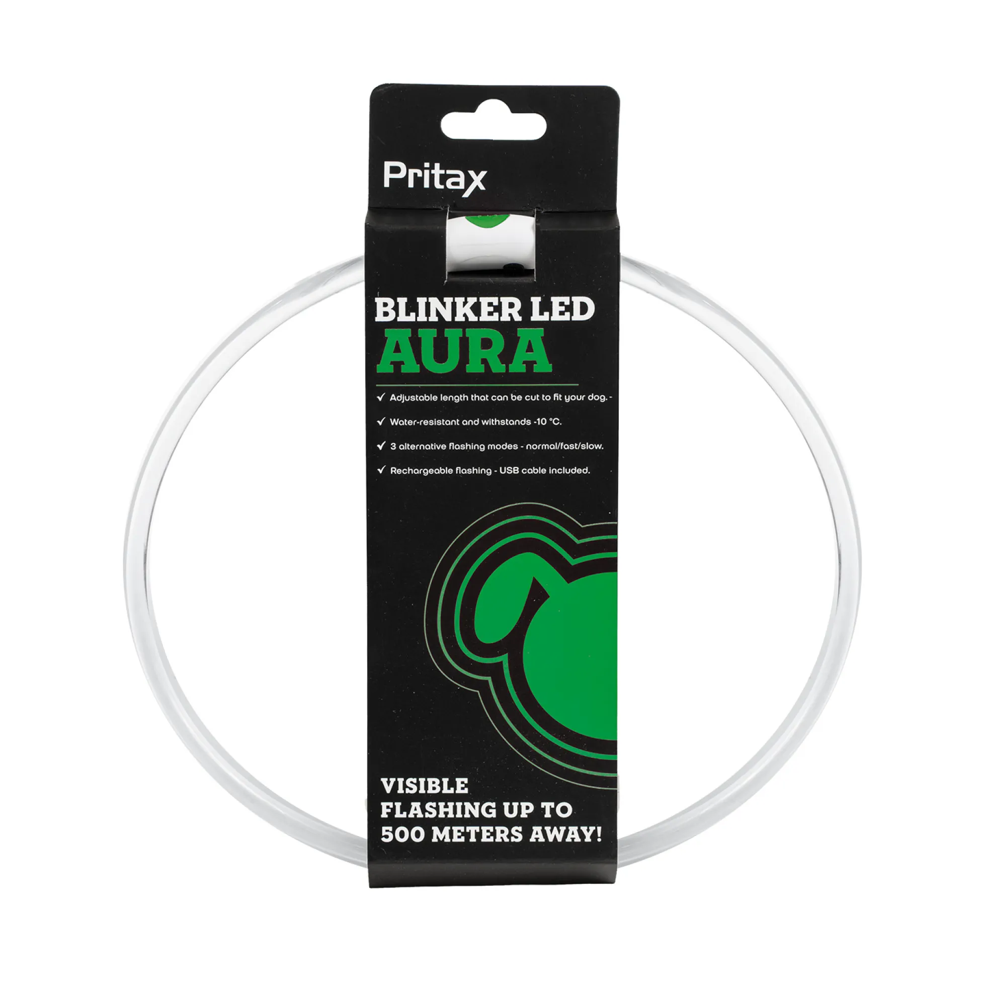 Pritax Aura LED Blinkhalsband