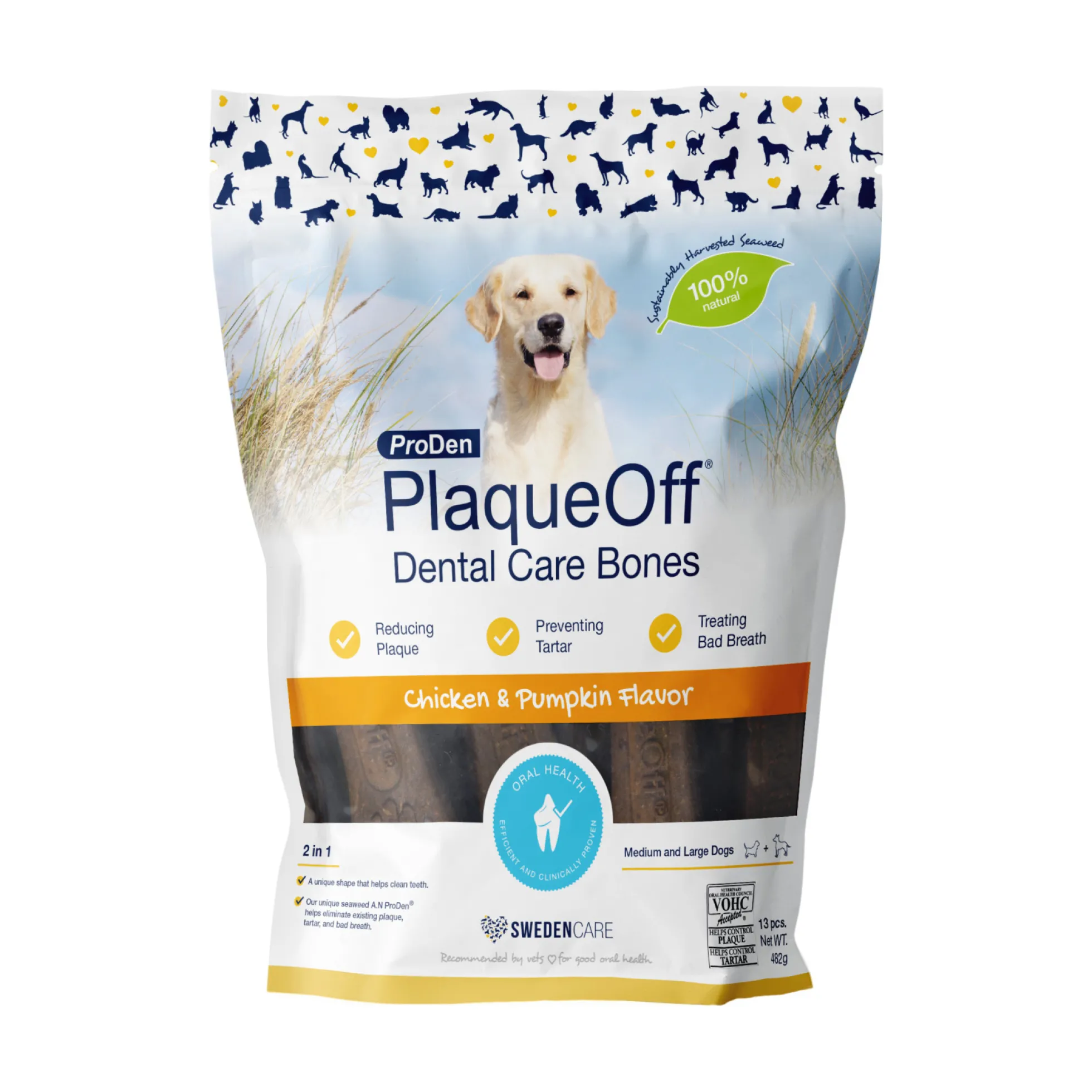 Swedencare ProDen Plaqueoff Dental Care Bones Chicken & Pumpkin