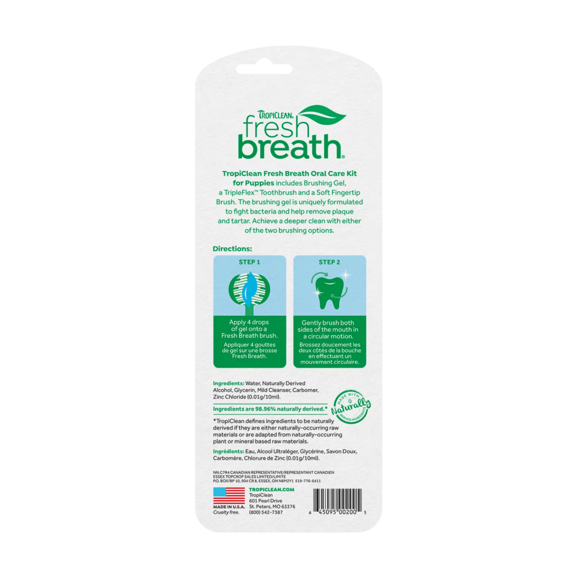 TropiClean Fresh Breath Puppy Oral Care Kit