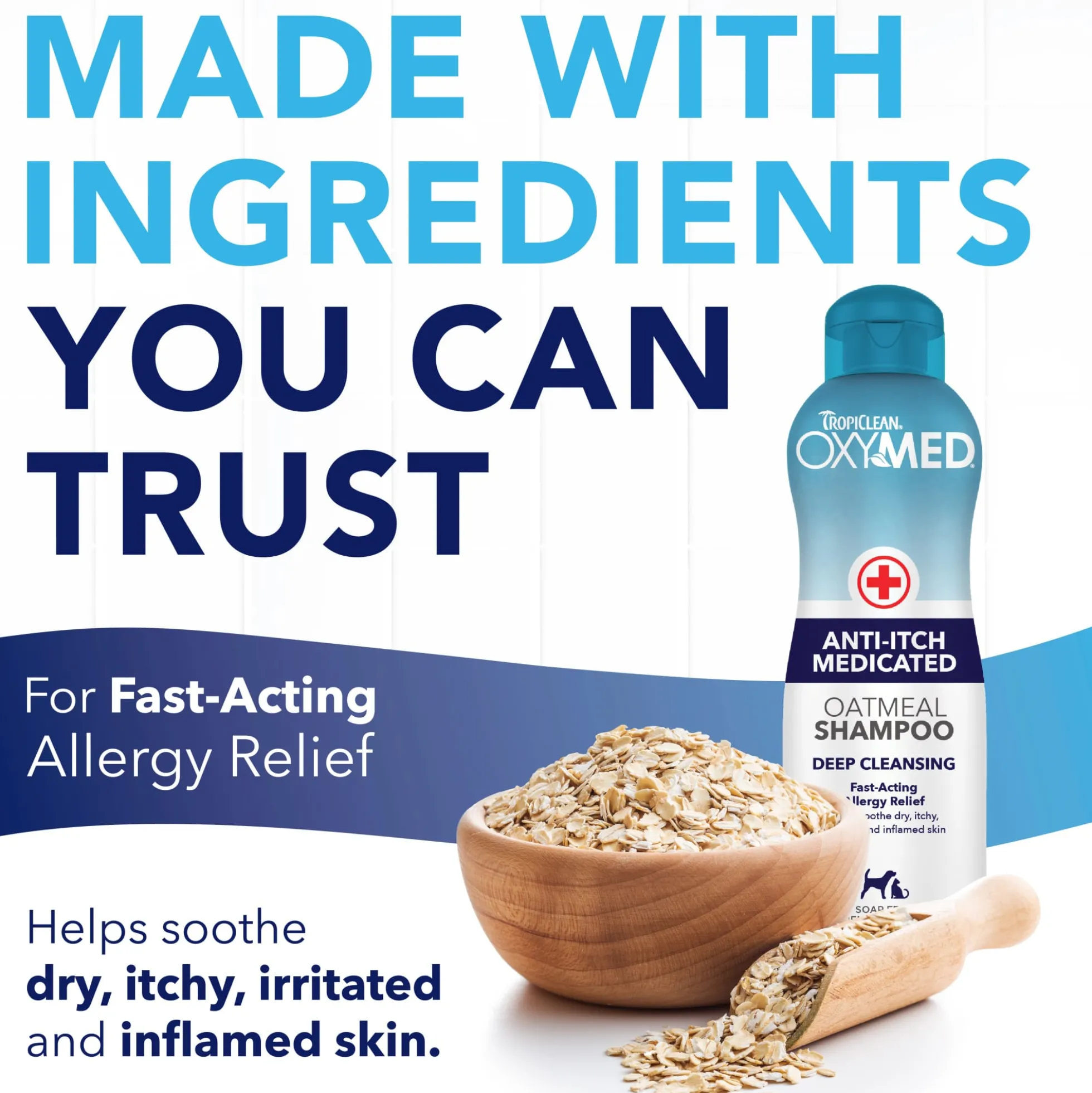 TropiClean Oxy-Med Medicated Anti-Itch Shampoo