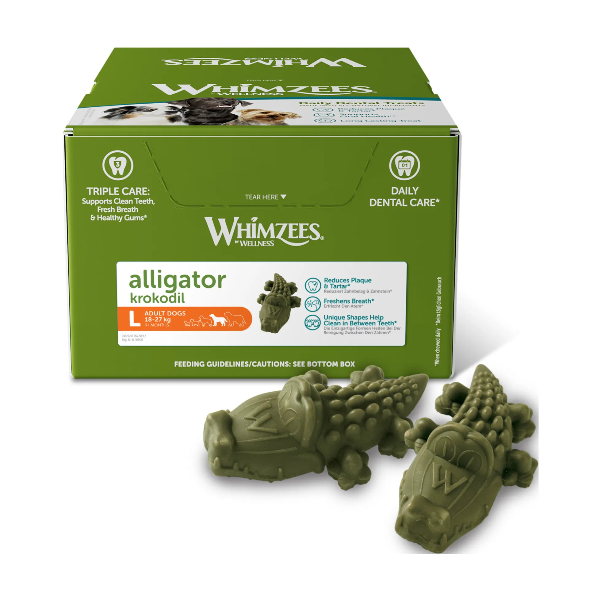 Whimzees 1-pack Alligator
