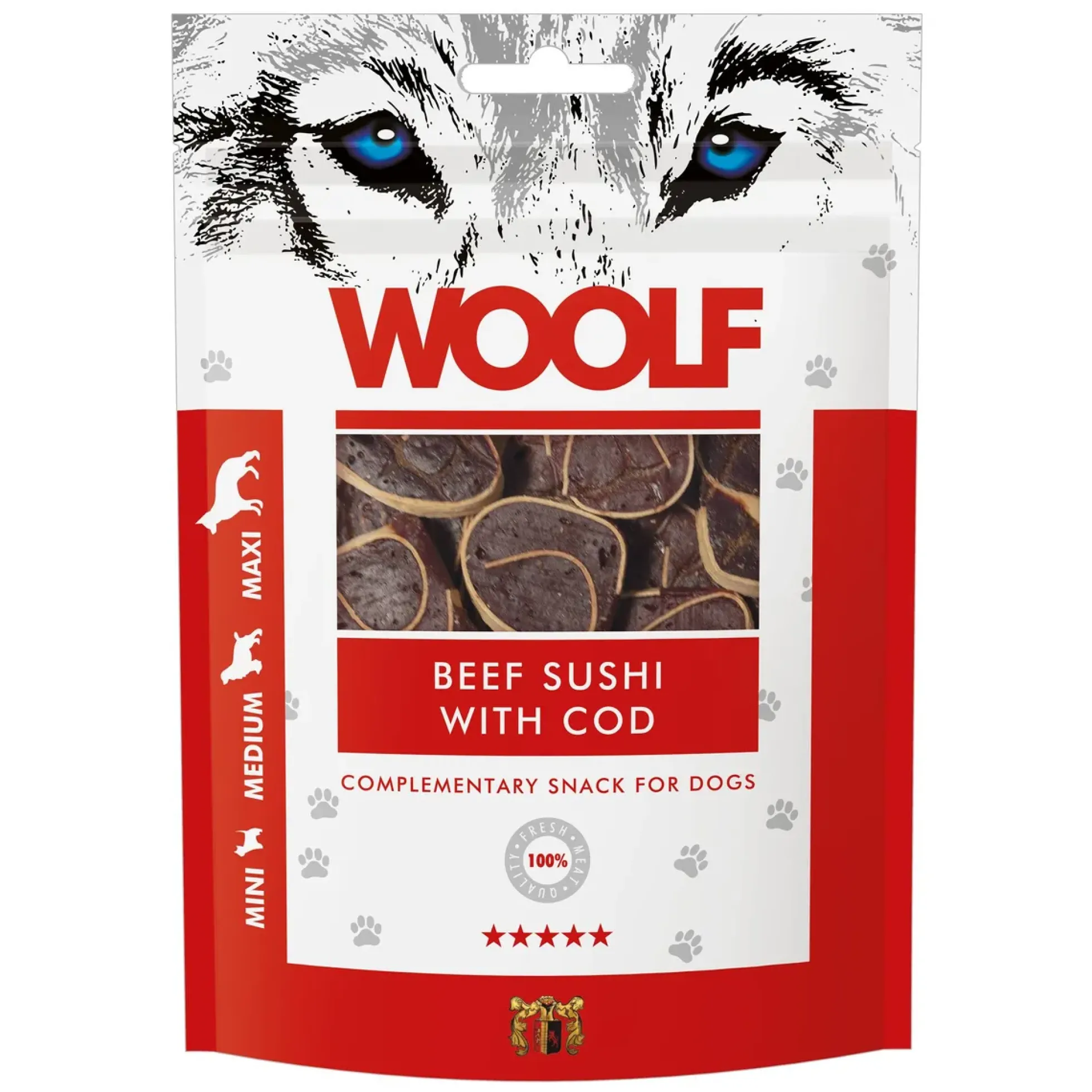 WOOLF Classics Beef Sushi with Cod