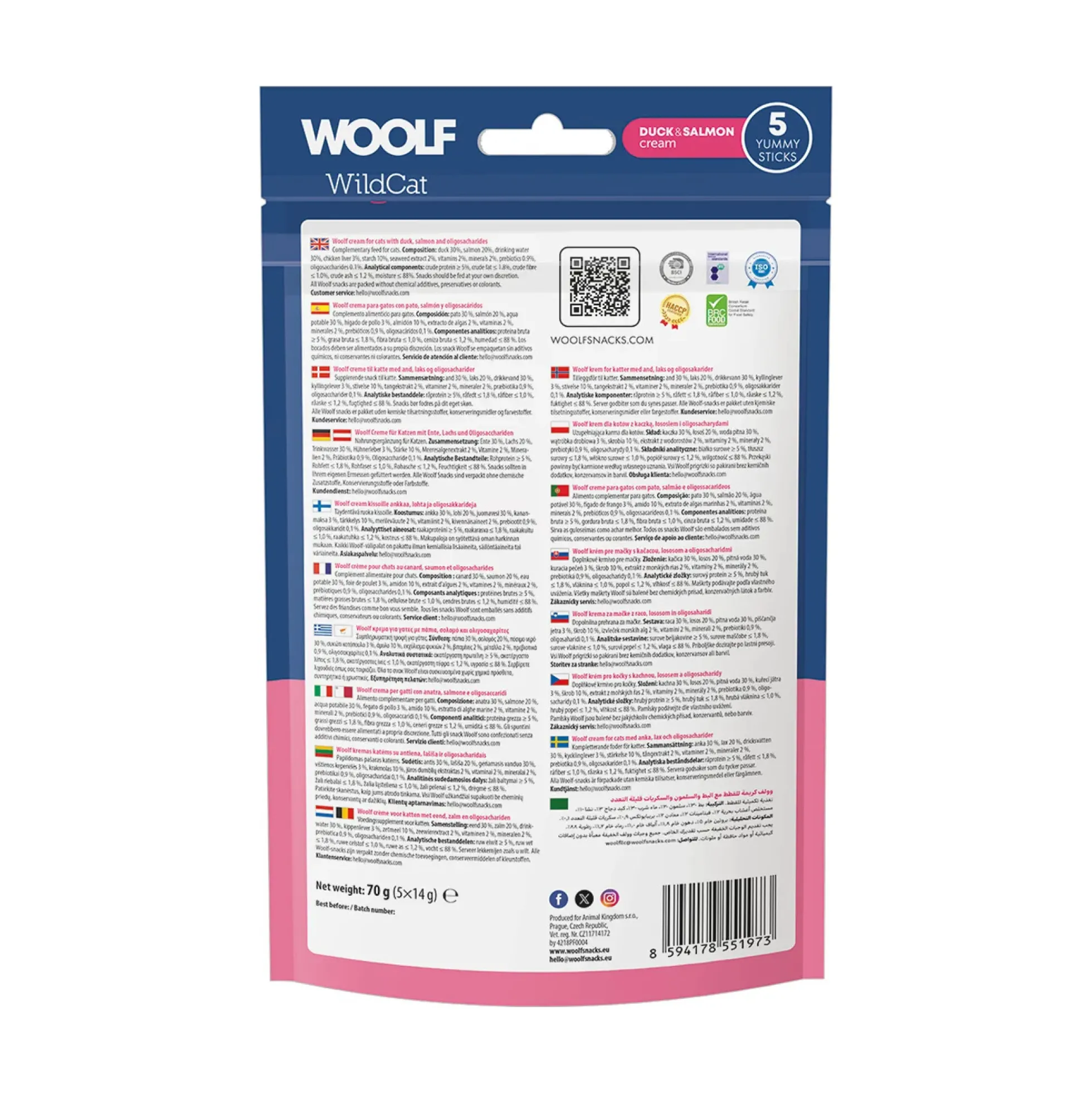 WOOLF Wildcat Cream Duck & Salmon