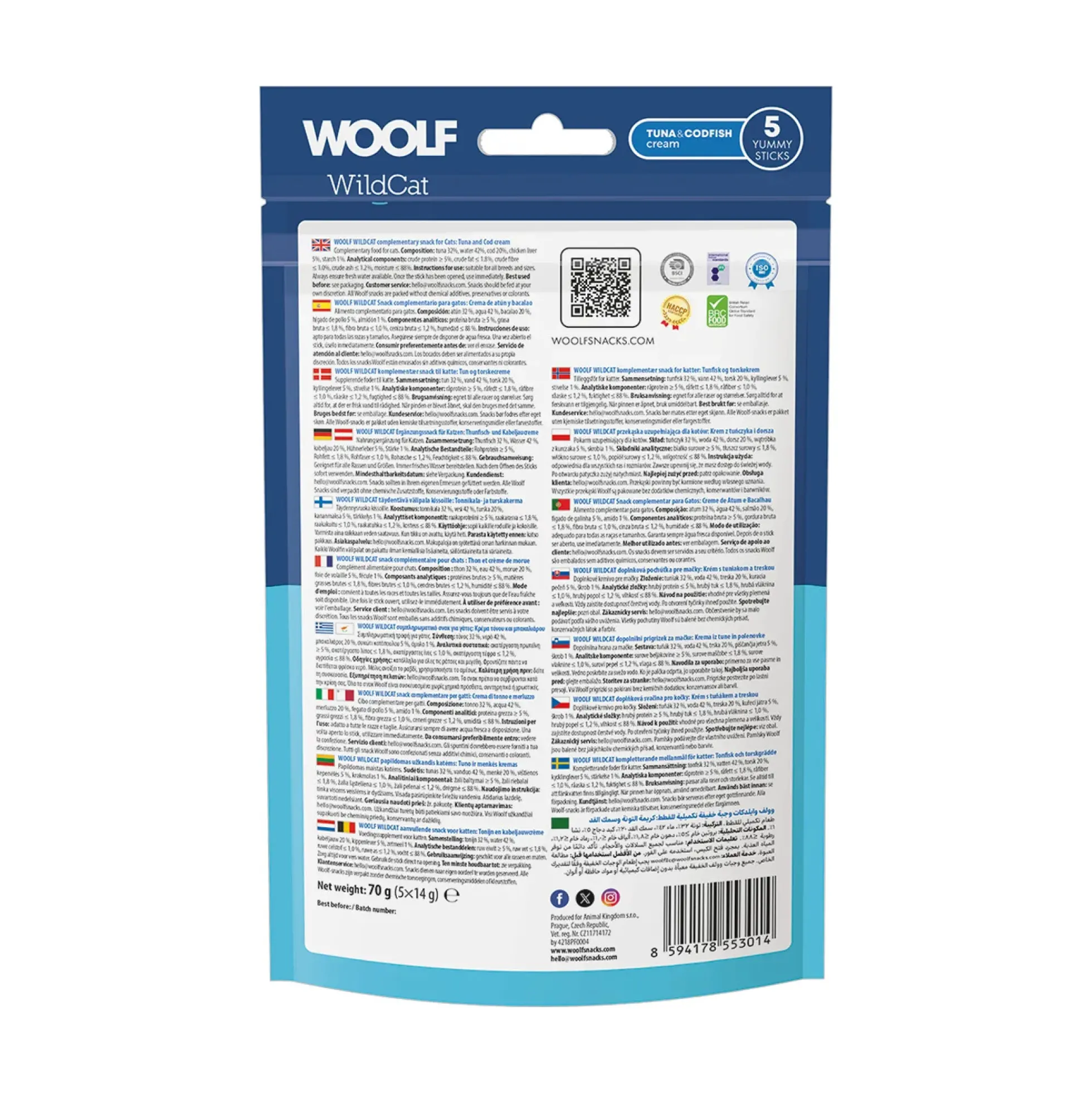 WOOLF Wildcat Cream Tuna & Codfish