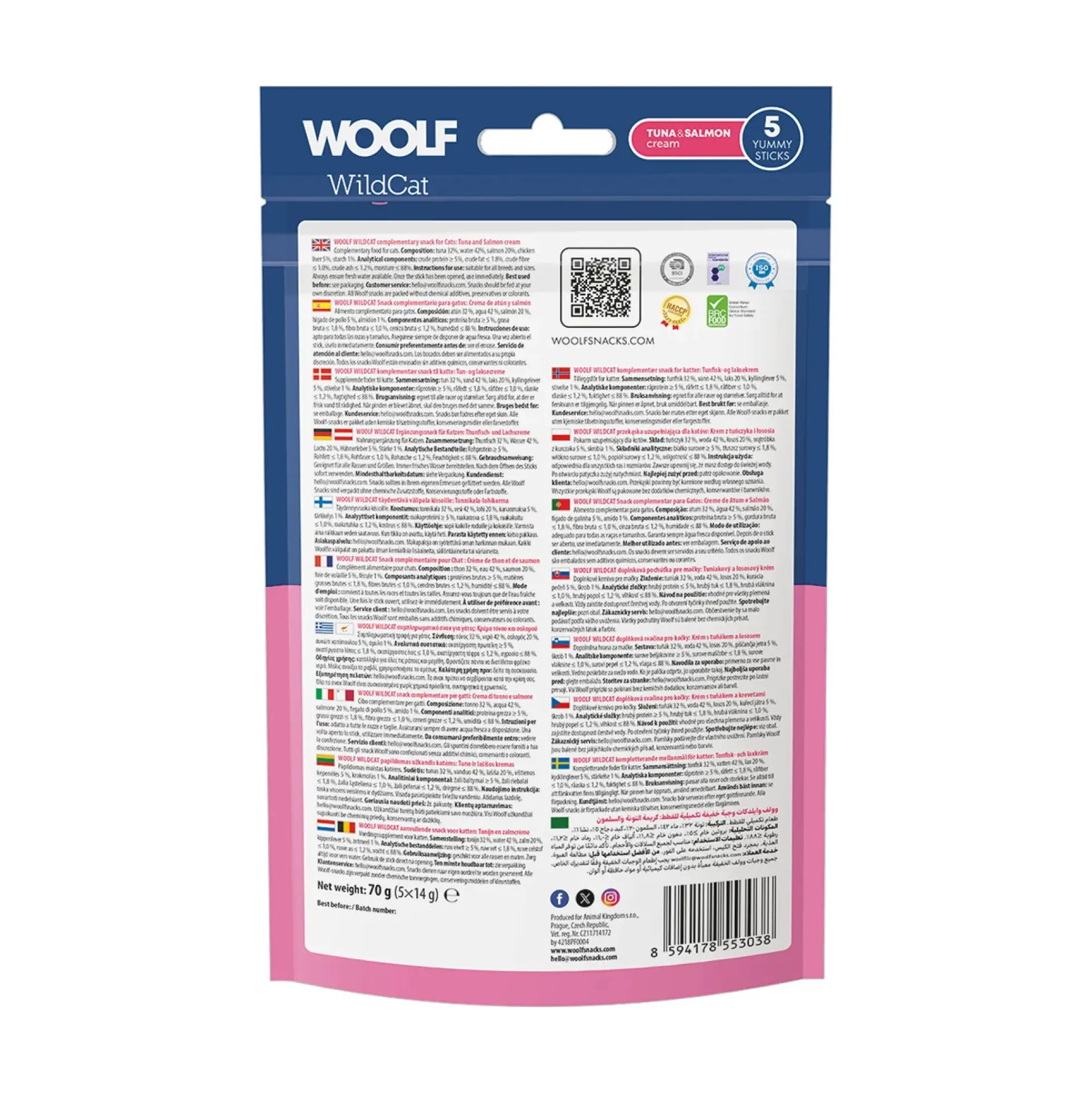 WOOLF Wildcat Cream Tuna & Salmon