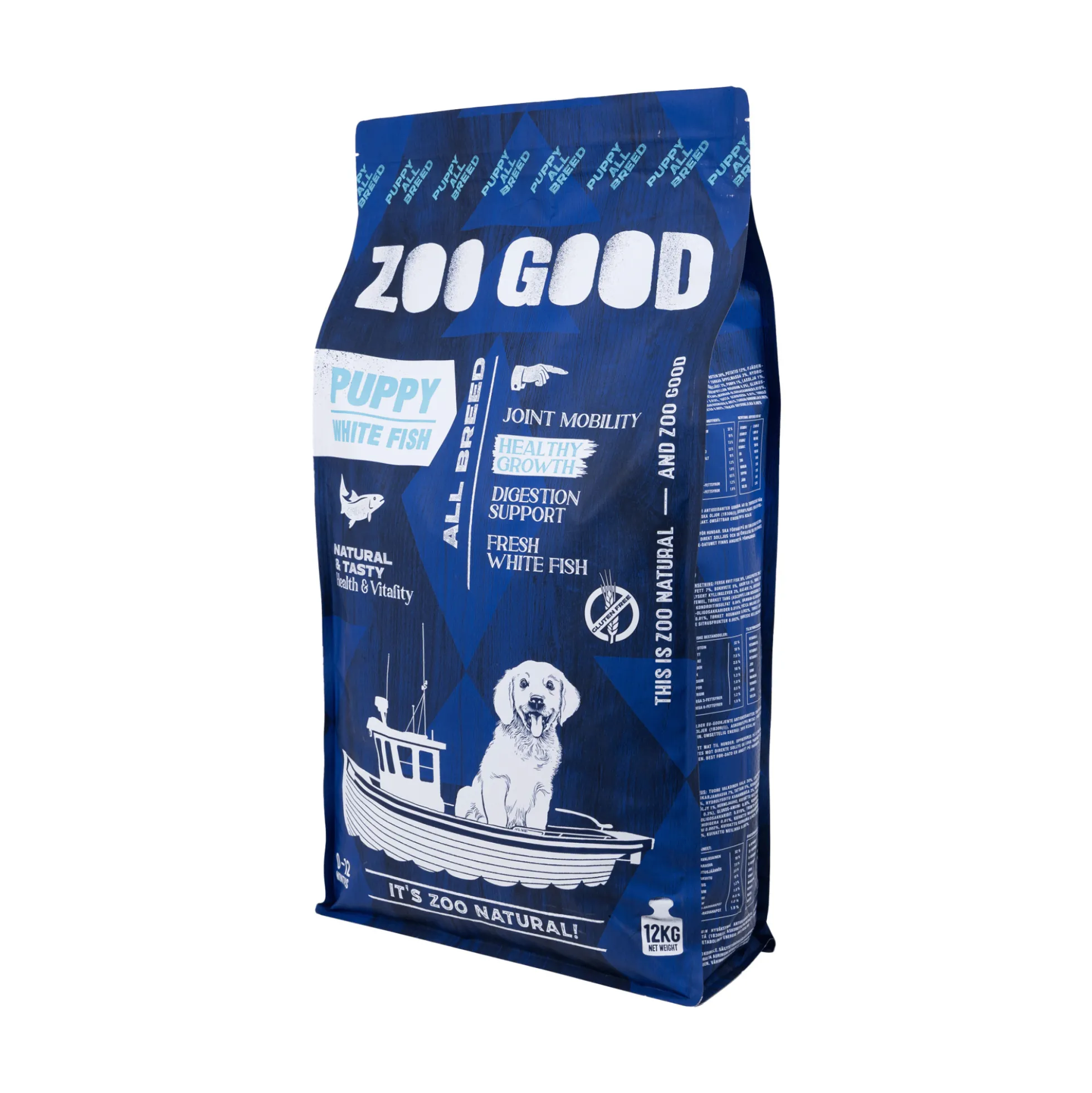 ZOO GOOD Puppy All Breed Skin&Hair White fish