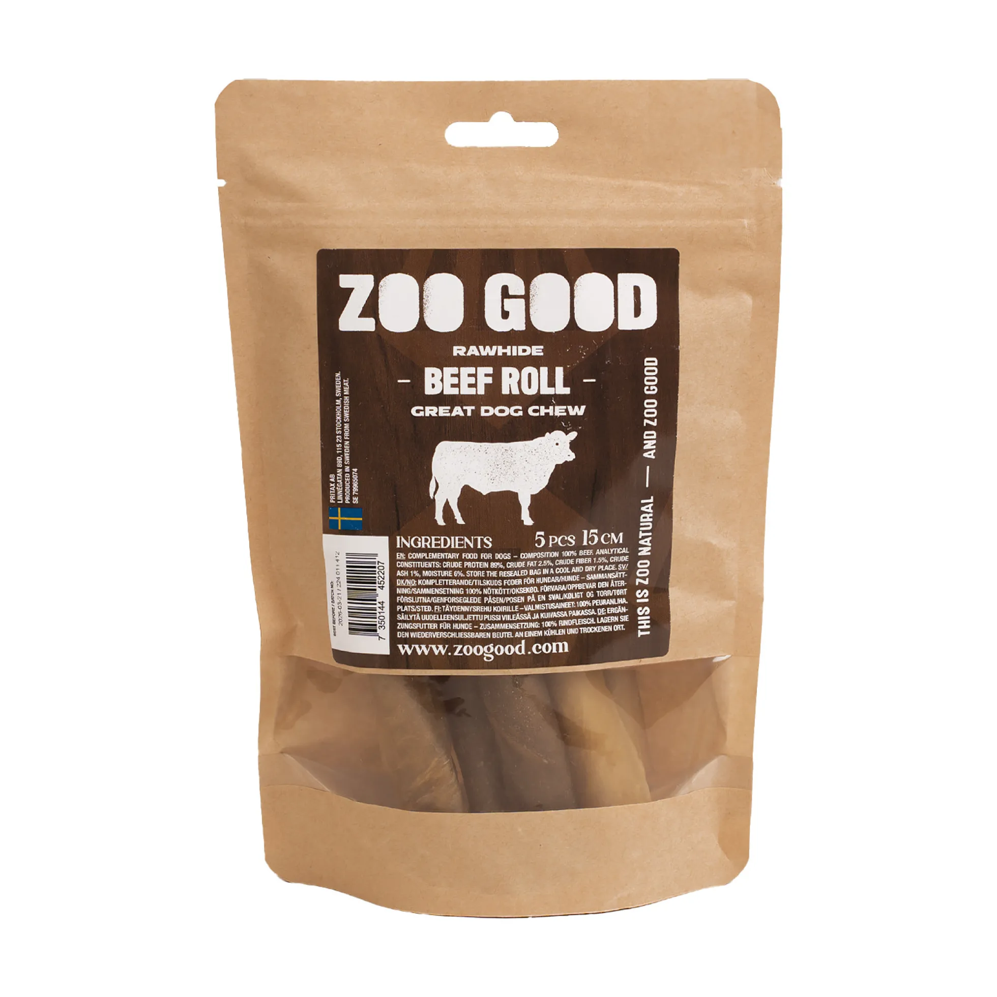 ZOO GOOD Rawhide Small 5-pack
