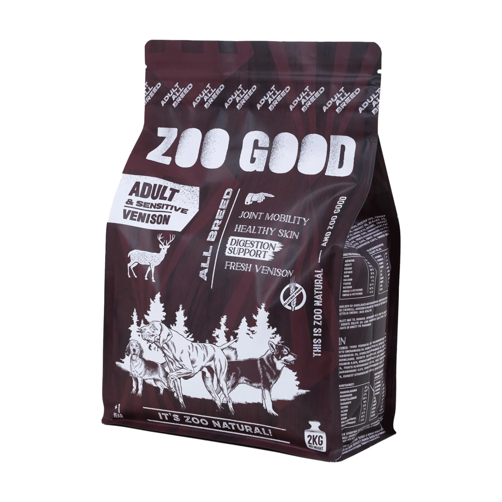 ZOO GOOD Venison Adult Sensitive Adult All Breed
